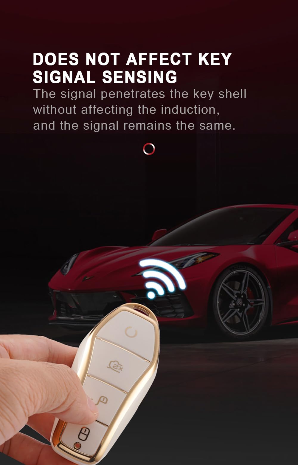 Tecart Tpu Key Fob Cover Fit For Byd Han Ev Tang Dm 4 Button Car Key Case Cover Protector Key Cover Key Shell Holder Black