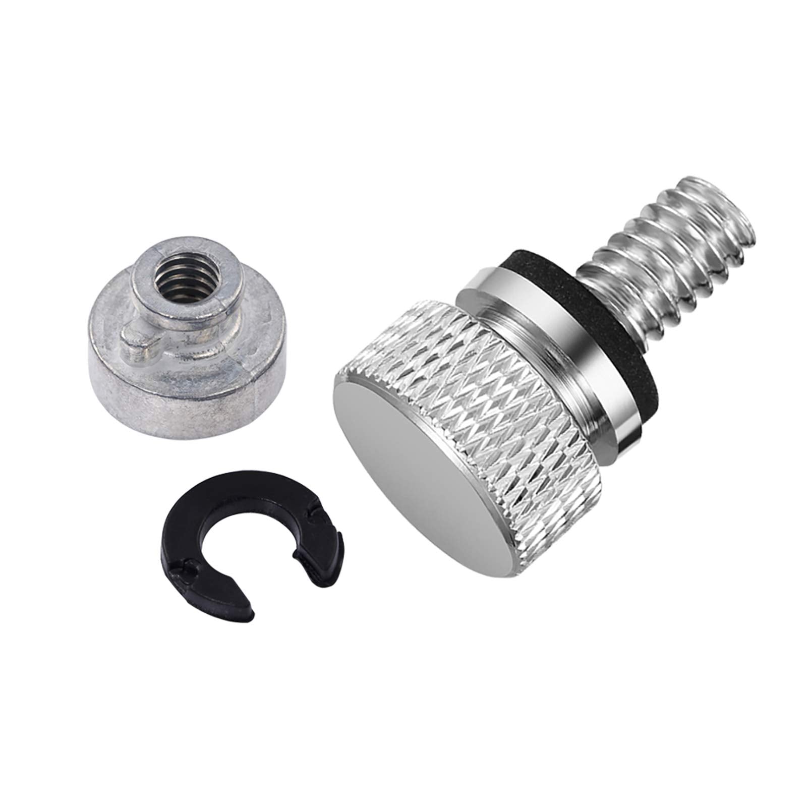 Amazicha Chrome Aluminium Seat Bolt Screw Nut Mount Kit Compatible For Harley Davidson Sportster Softail Touring Dyna 1996-2024