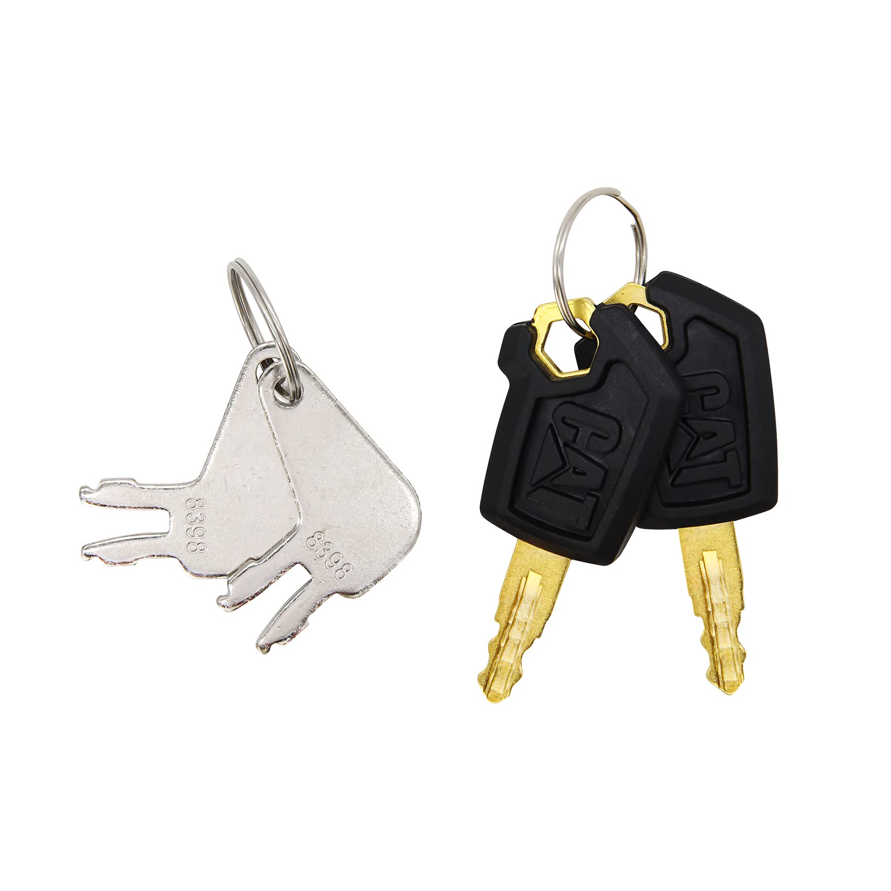 4Pc 5P8500 8398 Ignition And Battery Disconnect Key Set Fit For Caterpillar Heavy Equipment