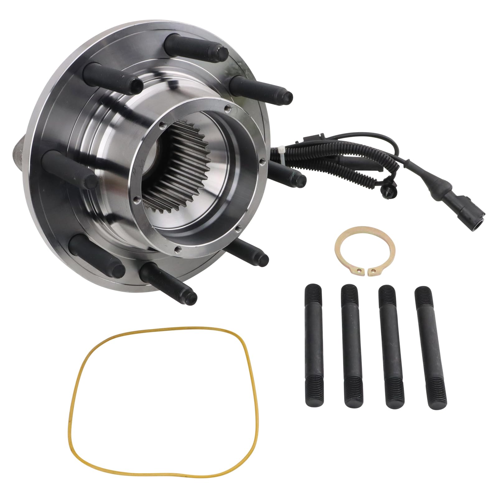 Trq Front Wheel Bearing & Hub Assembly 4Wd With Abs Sensor Compatible With 2005-2010 Ford F-250 Super Duty F-350 Super Duty 2010