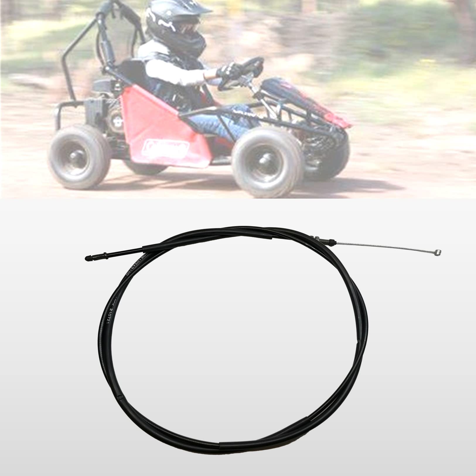 Ck100 73' Go Kart Throttle Cable For Coleman Ck100-S Sk100 100Gk Model Parts