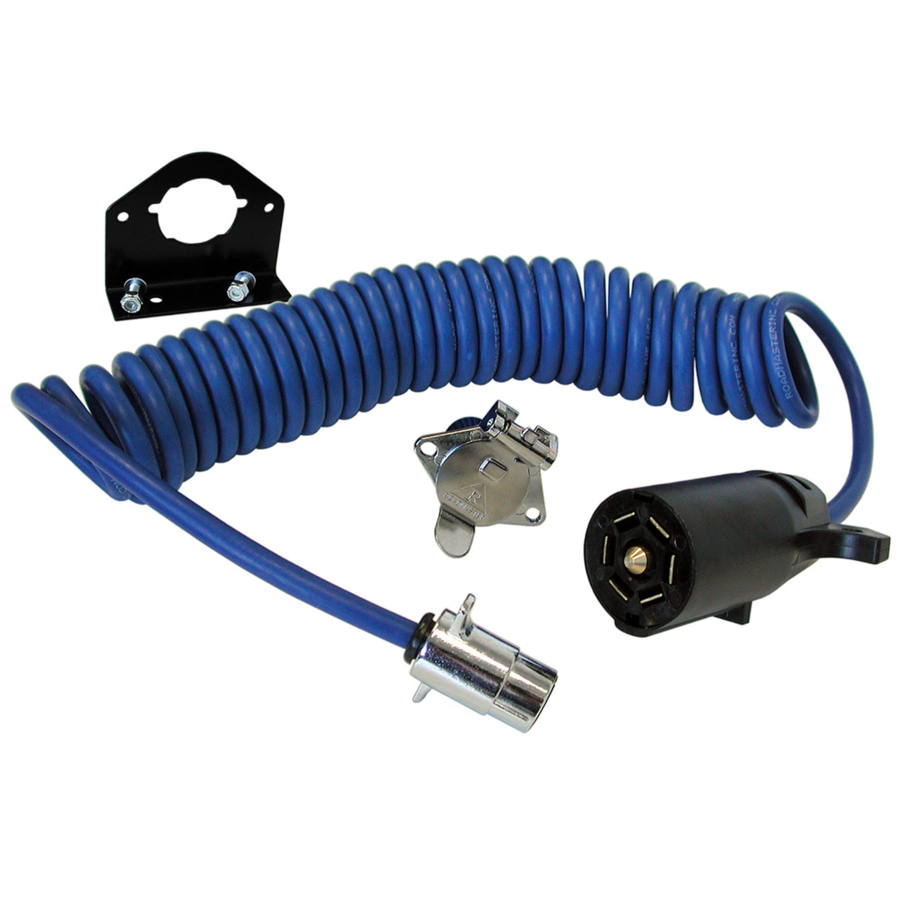 Roadmaster 164-7 Flexo-Coil 7-Wire to 4-Wire Adaptive Power Cord with Plugs, Sockets, & Socket Bracket Included | Designed for M