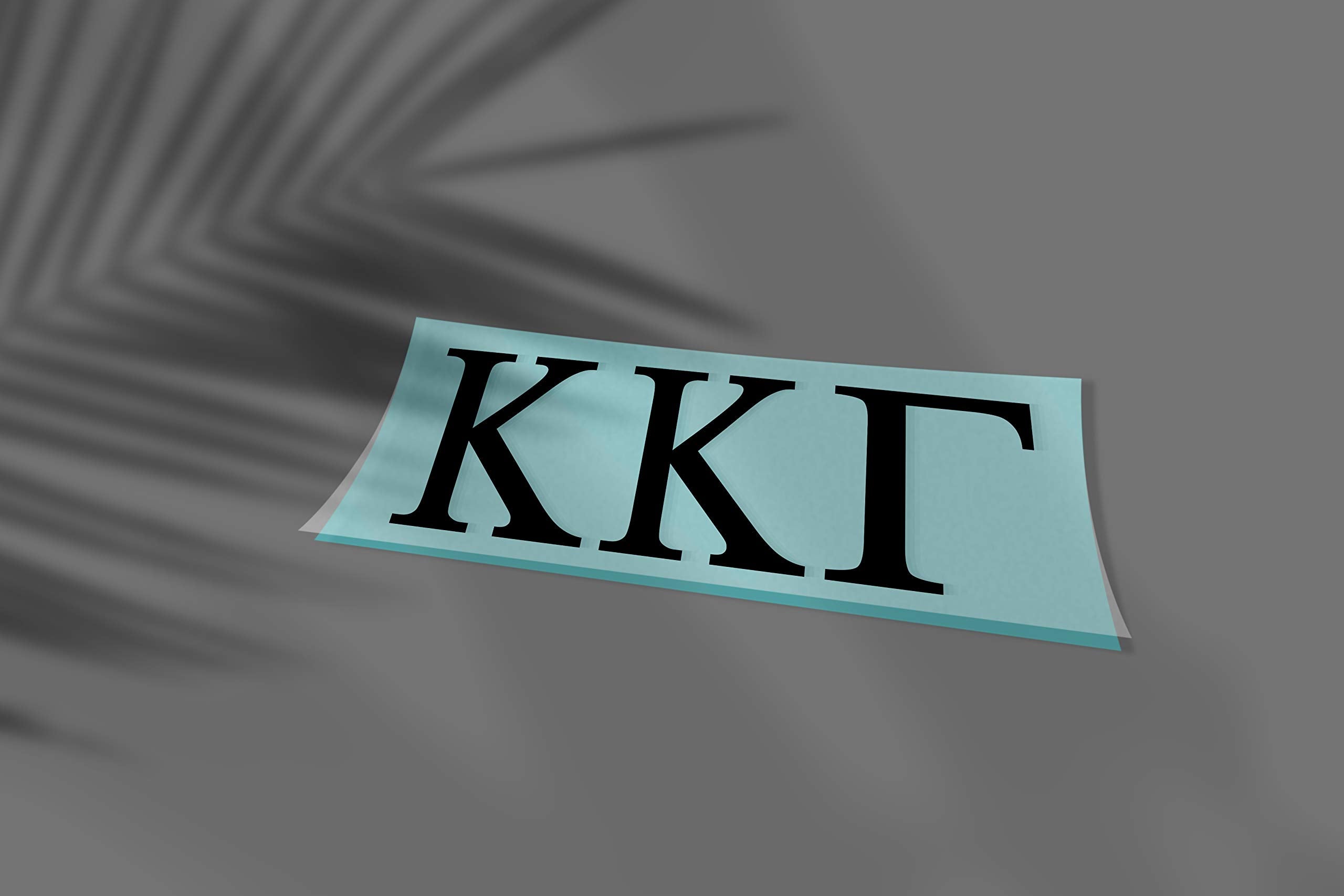 Pro-Graphx Kappa Kappa Gamma Greek Sorority Sticker Decal, 2.5 Inches Tall, Black