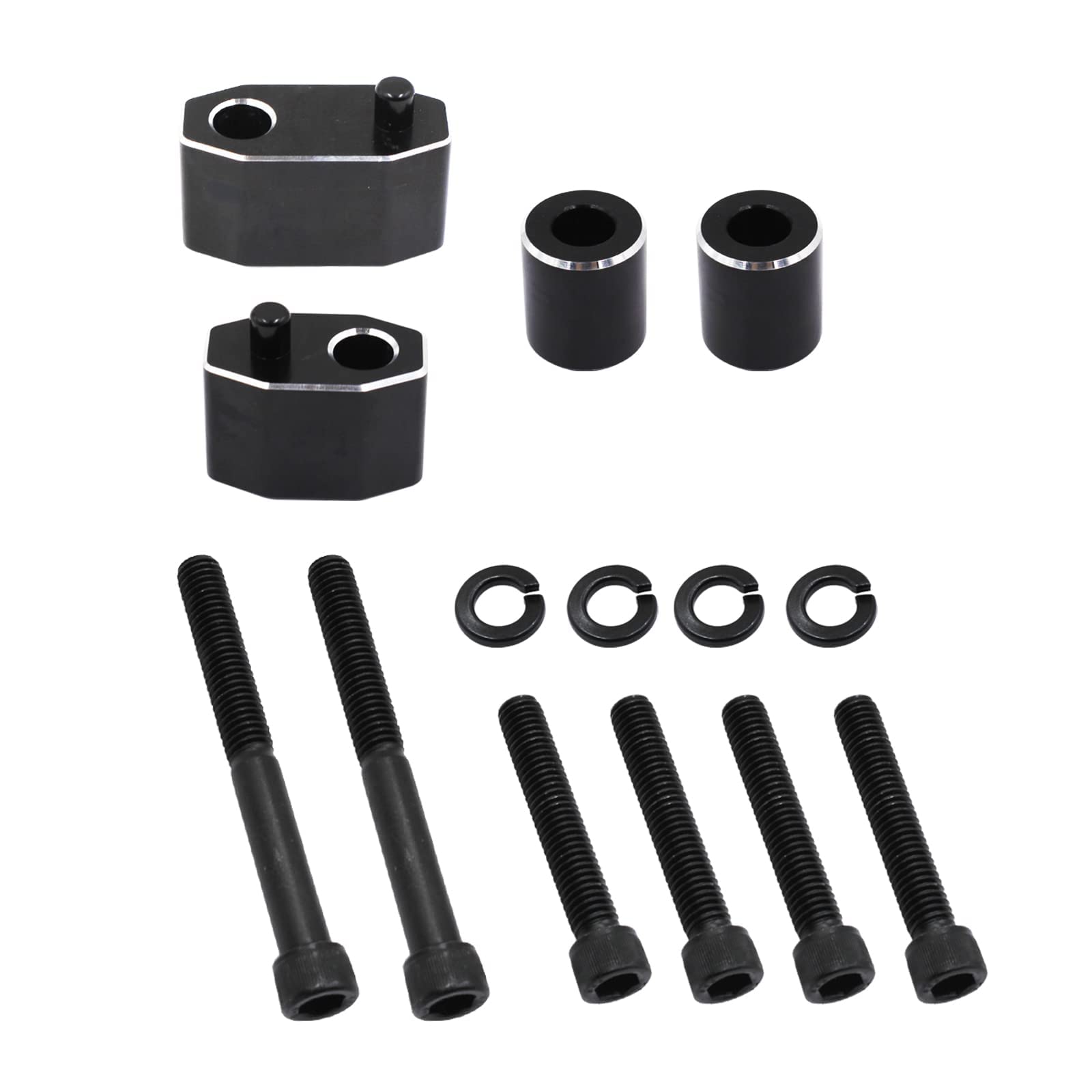Driver Floorboard Spacer Extension Kit (1'') Compatible With 2009-2021 Touring Models Road King Electra Glide Road Glide Include