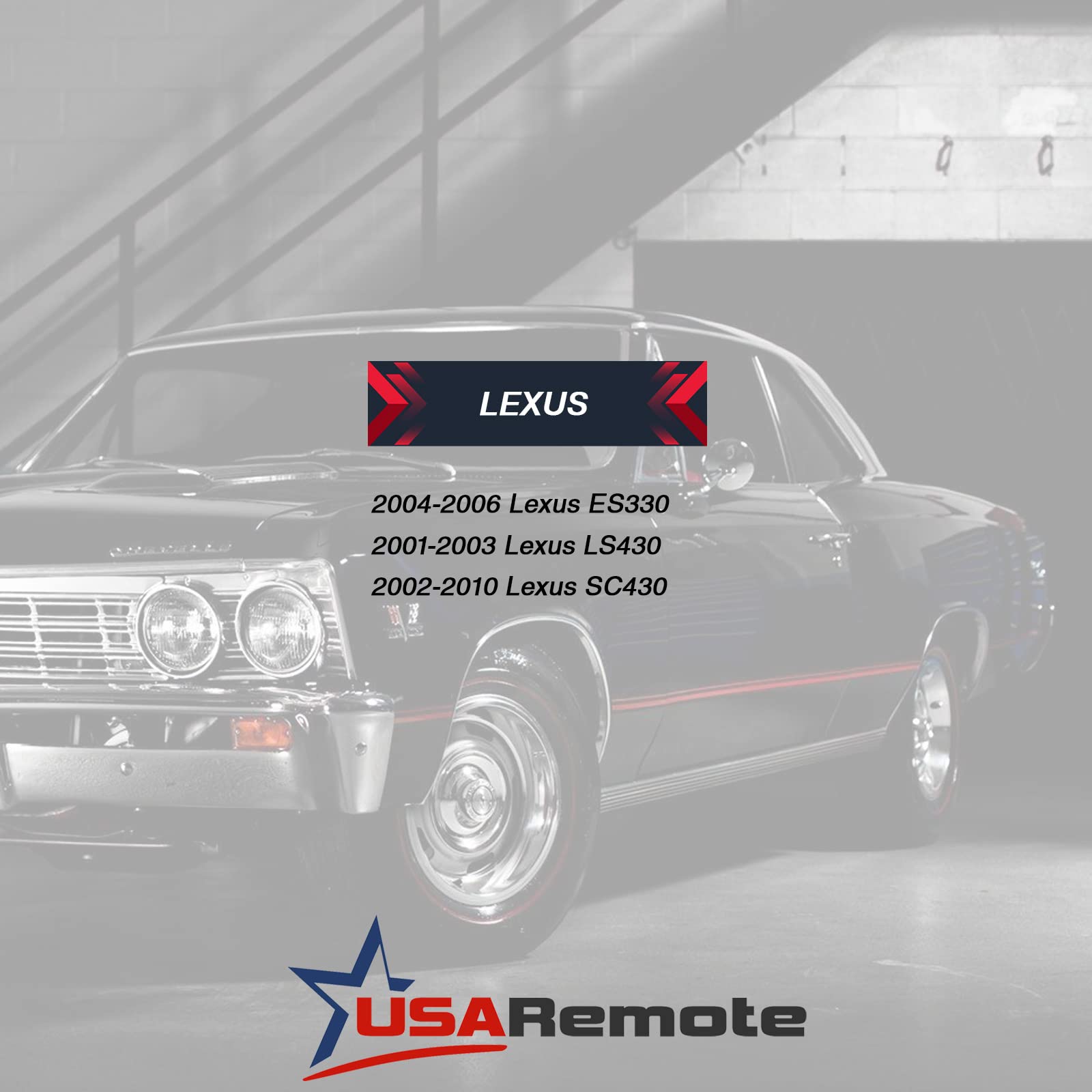 Car Key Fob Keyless Entry Remote fits ES330 LS430 SC430 (HYQ12BBT, 1511A-12BBT)