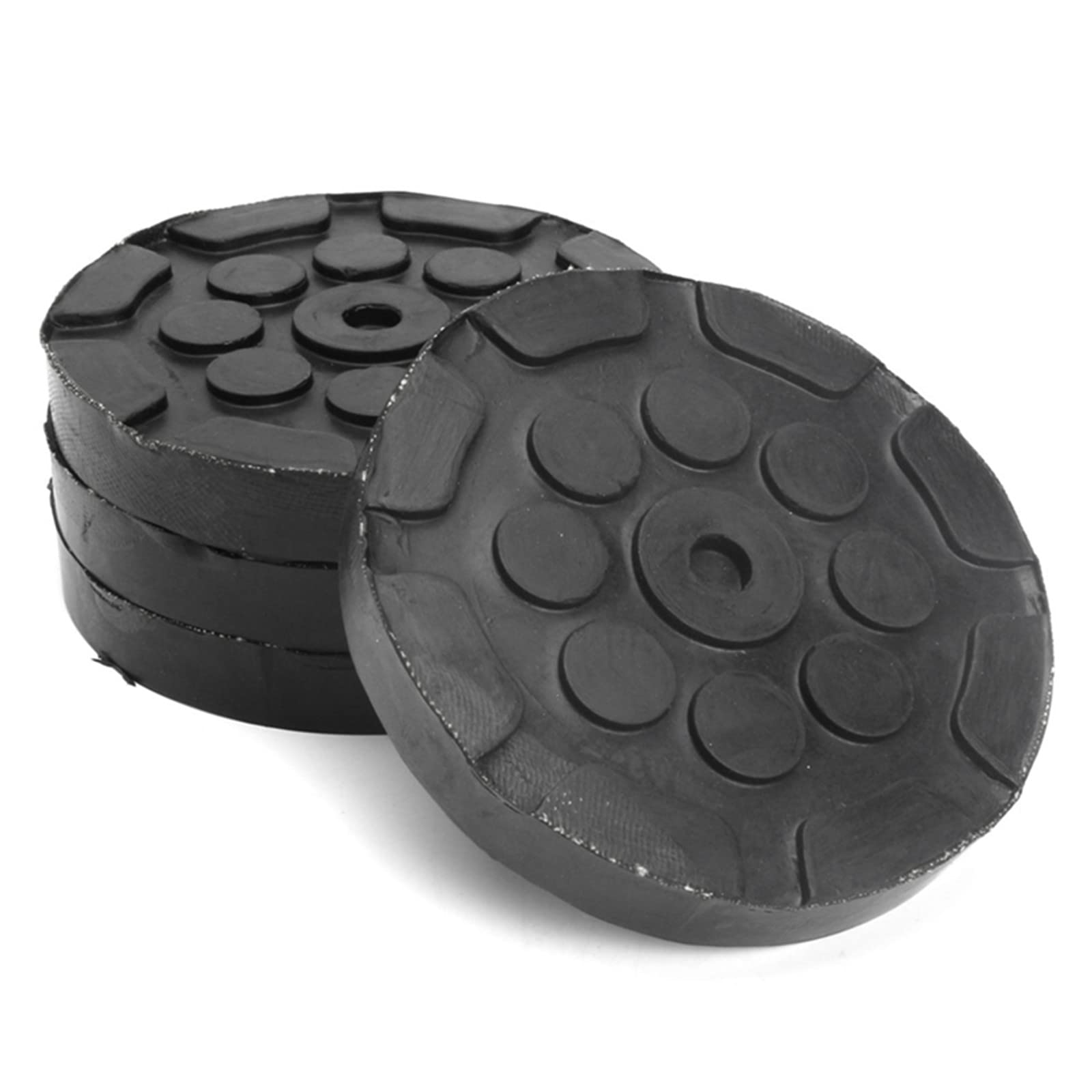 4PCS Car Auto Jacking Lift Pads,Round Heavy Duty Car Lift Pads Rubber Arm Pads Lift Pad Fit for Auto Car Lift Truck Hoist (B)