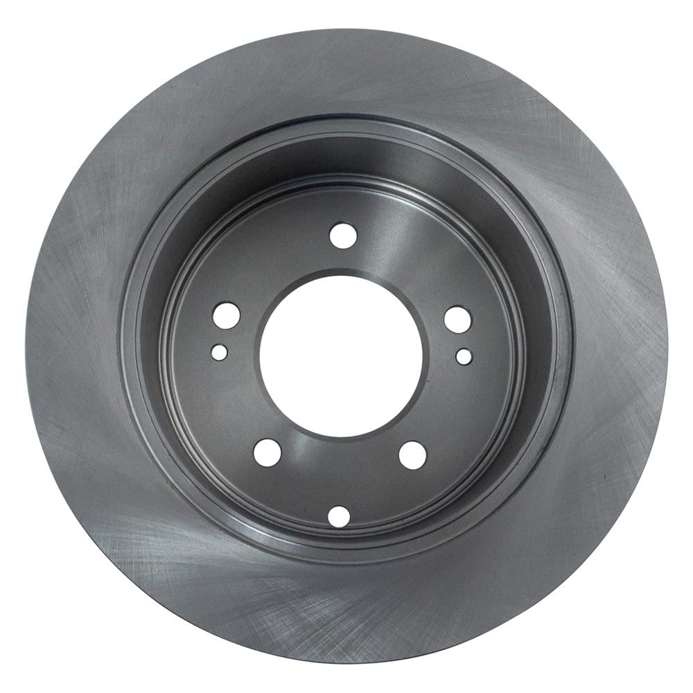Trq Rear Brake Rotors Set Solid Compatible With 2010-2013 Kia Forte Forte Koup Soul