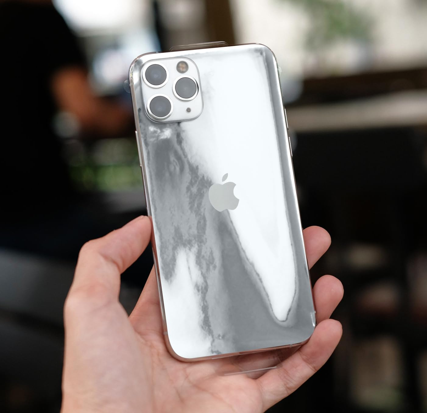 Vvivid Silver Mirror Chrome Vinyl Wrap Self-Adhesive Film Decal Air-Release Bubble And Air Free 3Mil (7Ft X 5Ft)