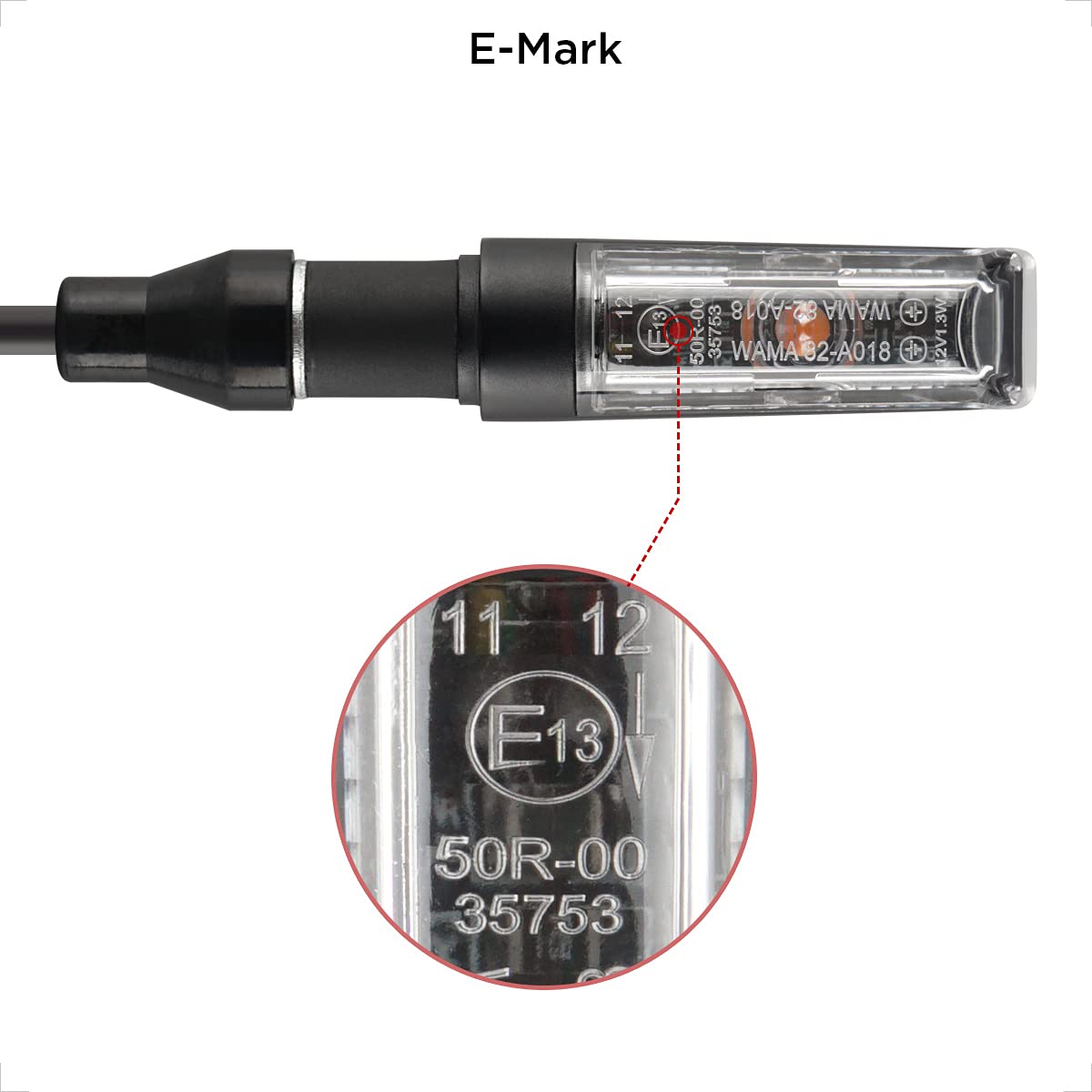 Evermotor Motorcycle Turn Signals Led Universal Waterproof Front Rear Blinkers For Scooter,Dirt Bike With Aluminum Shell E-Mark Fit In Honda,Ktm,Kawasaki,Suzuki (2Pcs)