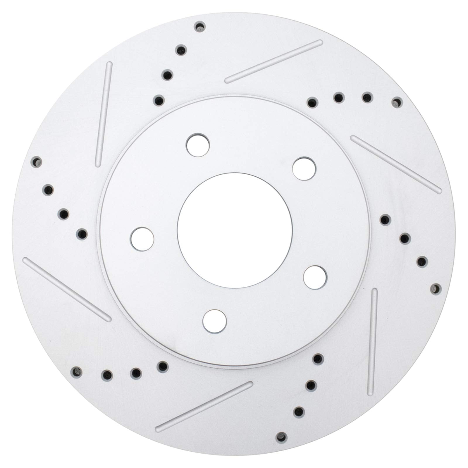 Trq Front Performance Brake Rotors Set Premium G-Coated Cross Drilled & Slotted Compatible With 2005-2006 Chevrolet Equinox 2006