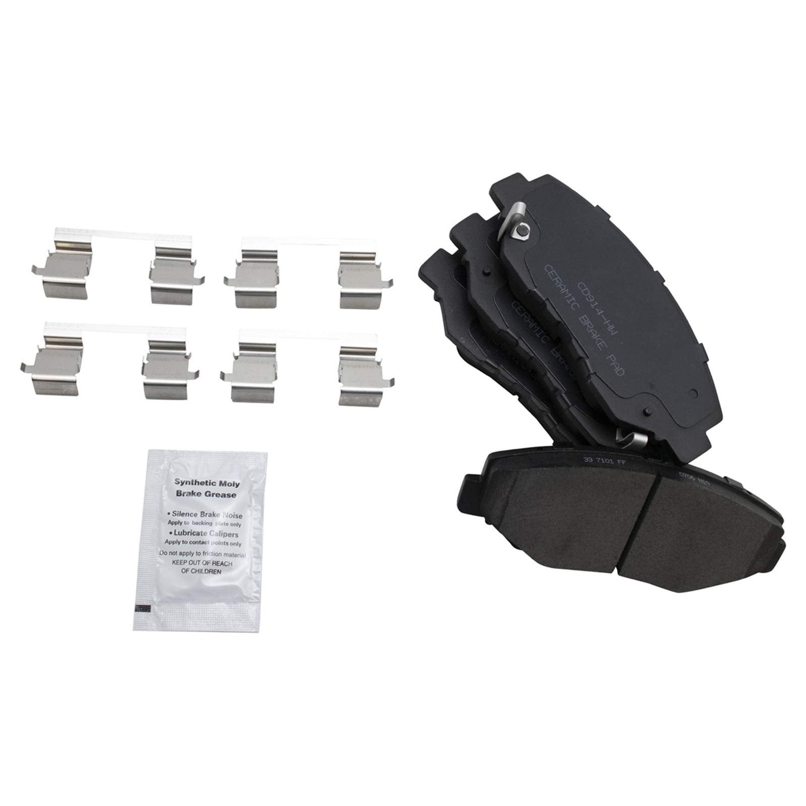 Trq Front Brake Pad & Rotor Kit Brake Pads Brake Rotor Ceramic Compatible With 2002-2004 Honda Cr-V
