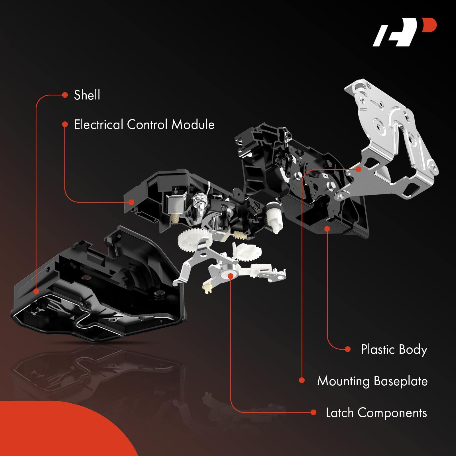 A-Premium Door Latch Lock Actuator Compatible with Ford & Lincoln Vehicles - Explorer, F-150, Police Interceptor Sedan, Special