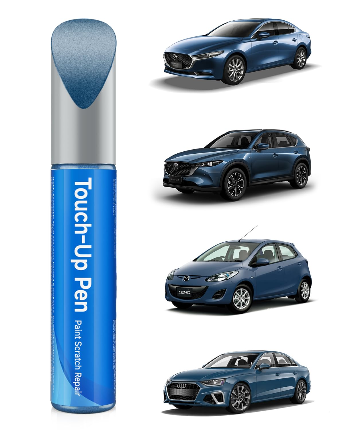 RSACET 42M Deep Crystal Blue Pearl Touch Up Paint Compatible with Mazda Exact Match Touch Up Paint Car Scratch Repair