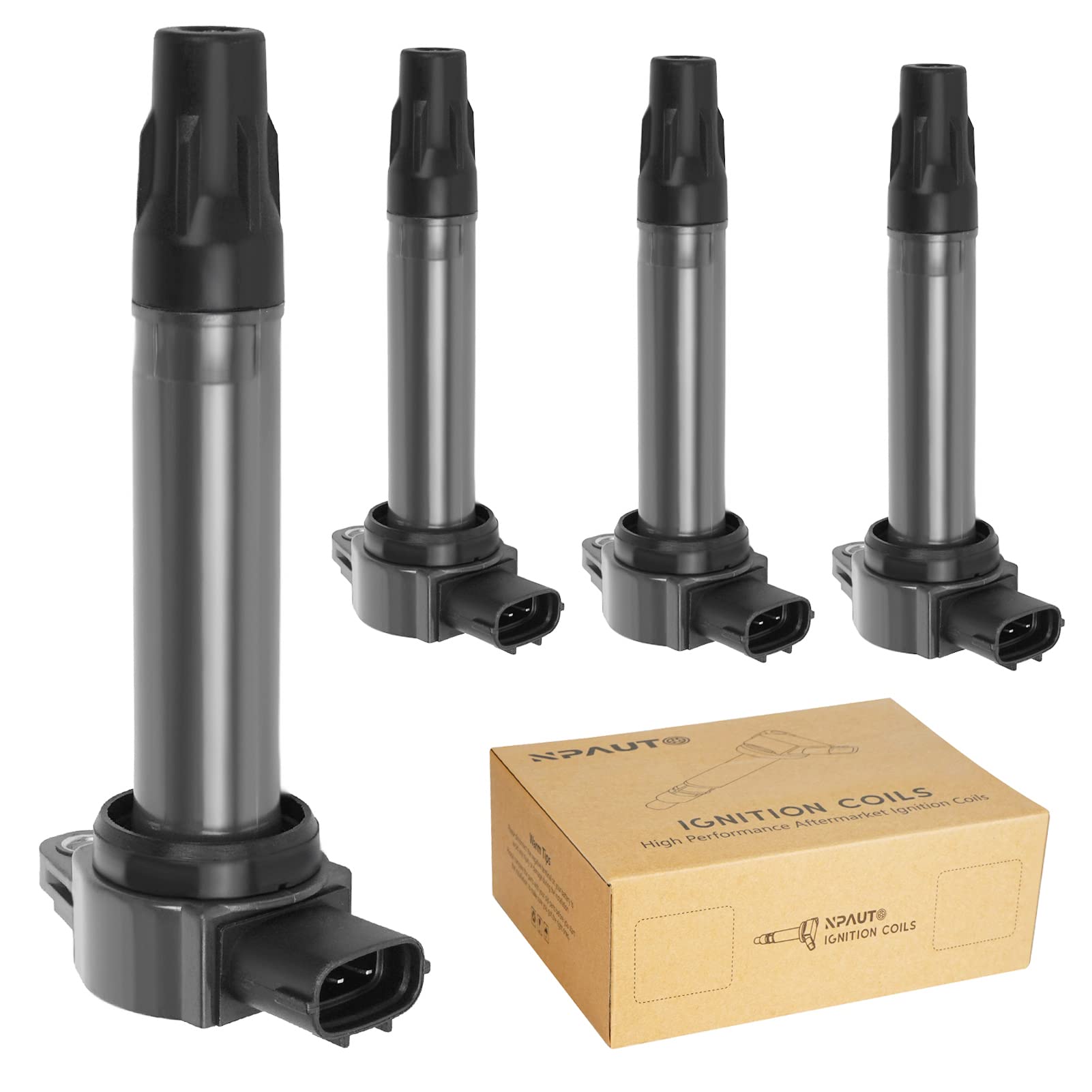 Npauto Ignition Coil Pack Compatible With 2.0 2.4 3.0 2007-2016 Mitsubishi Outlander Sport Lancer 2007 2008 2009 2010 2011 2012 2013 2014 2015 2016, L4 2.0L 2.4L V6 3.0L, Uf-559 Uf-589, Set Of 4