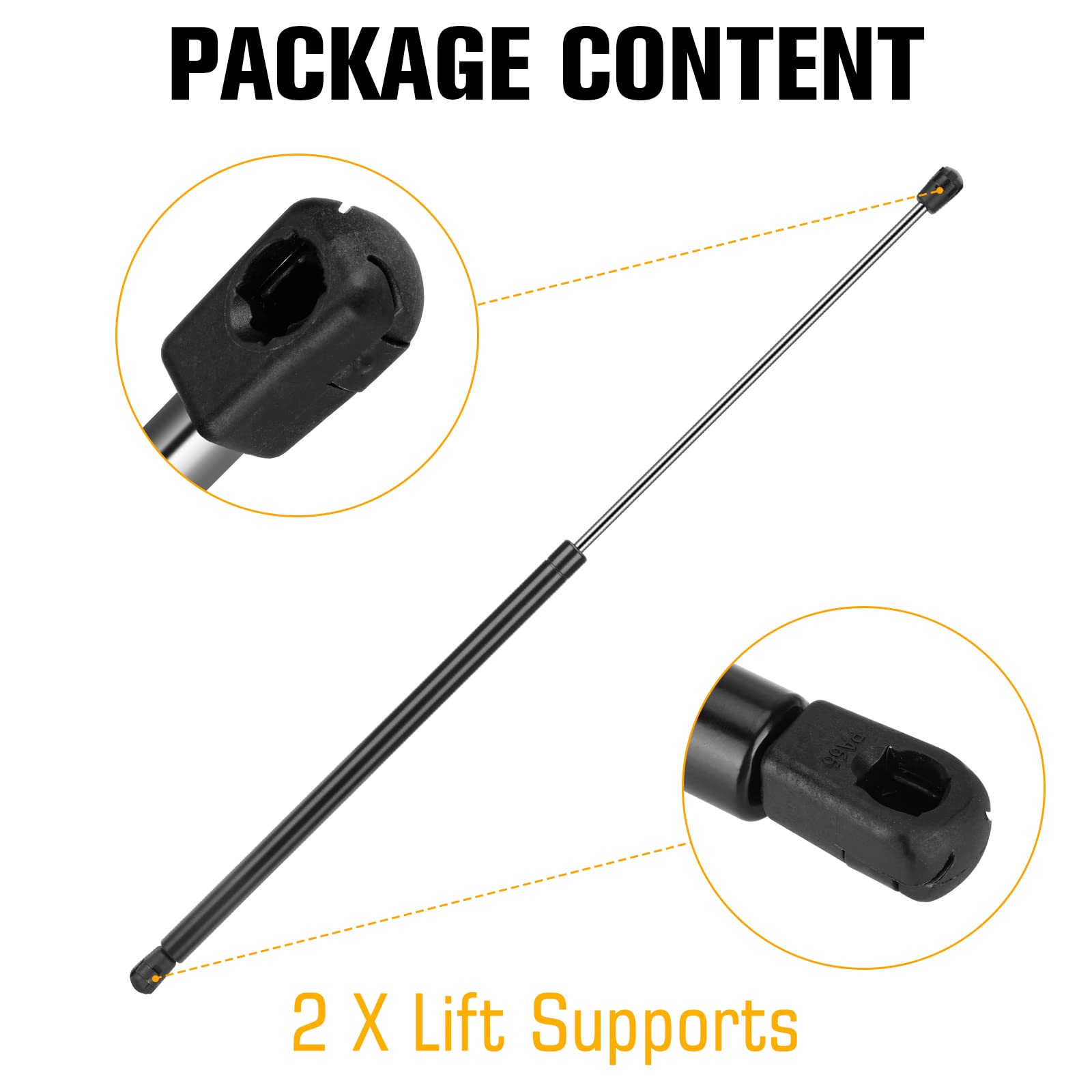 Front Hood Lift Support Strut for Toyota Avalon Camry 2012 2013 2014 2015 2016 Shocks 6757 2 Pcs