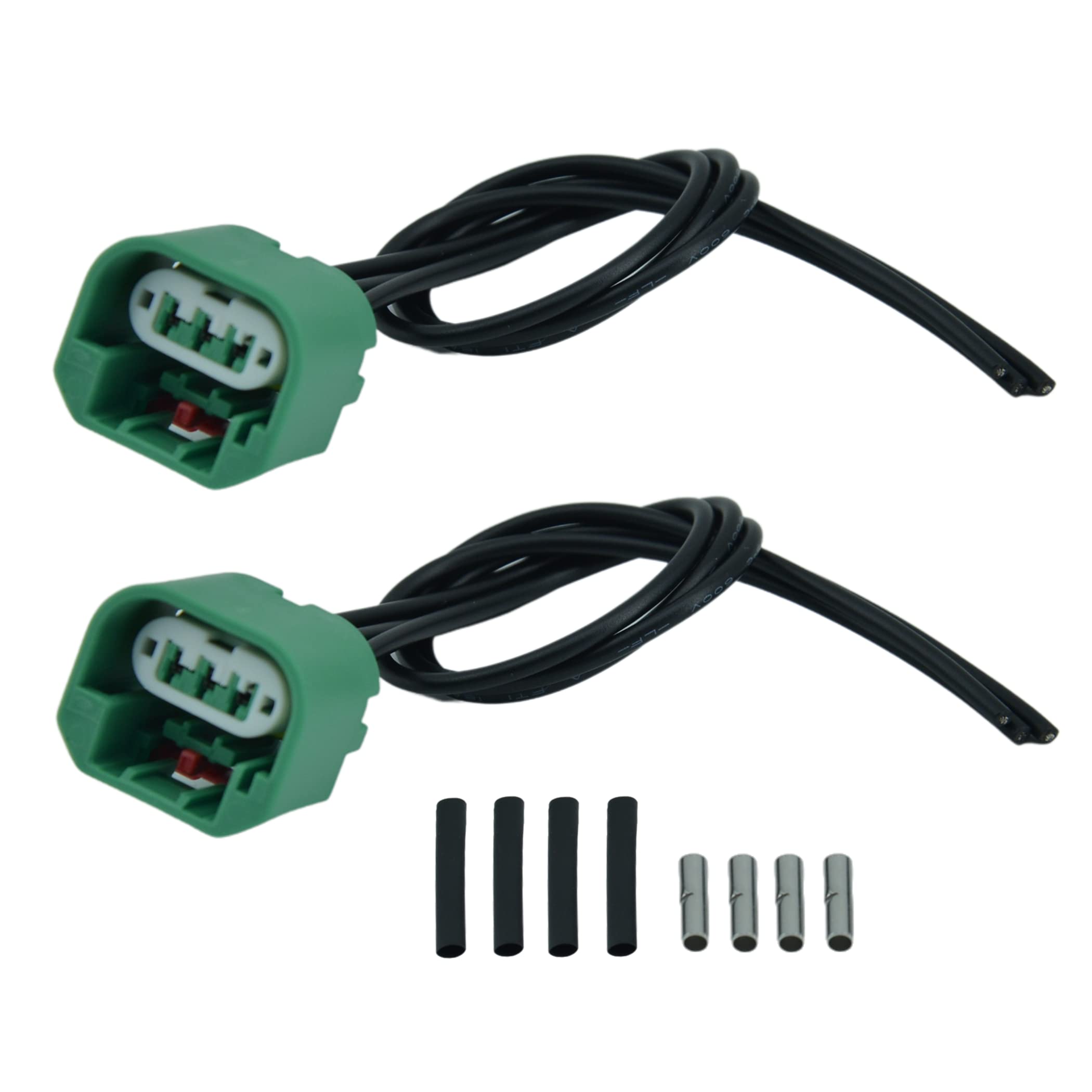 ALTBET 2pcs Headlight Connector Wiring Harness Replace 68064997AA Compatible with Dodge Chrysler Jeep Headlight DRL Parking Ligh