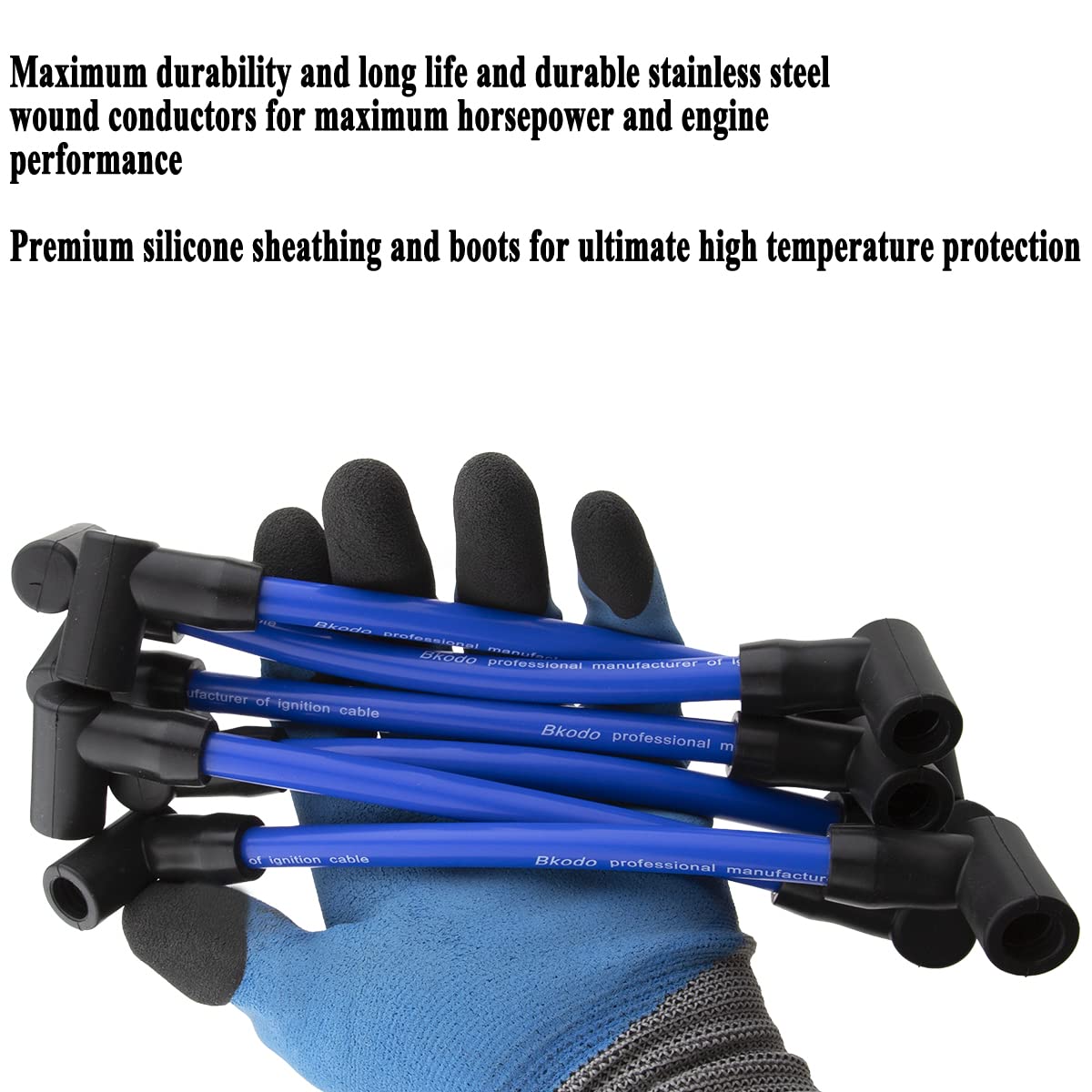 6 Pcs Spark Plug Wire 6'' High Performance Premium Marine Replacement for Evinrude OMC Johnson Spark Plug Wire Leads Set Sierra