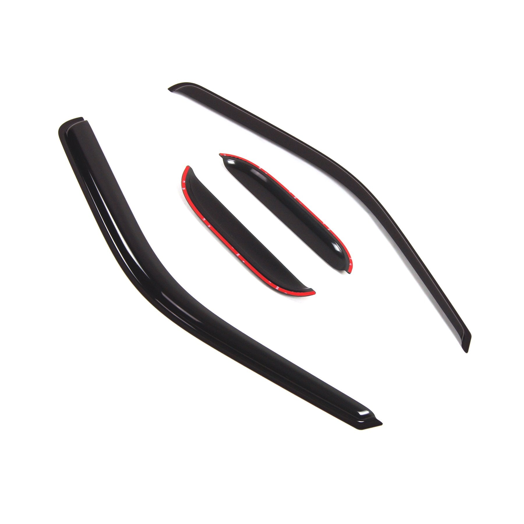 Car Window Rain Guard | Outside Mount Visors Auto Side Window Deflectors | Windows Visor Rain Shields Compatible With 1999-2016