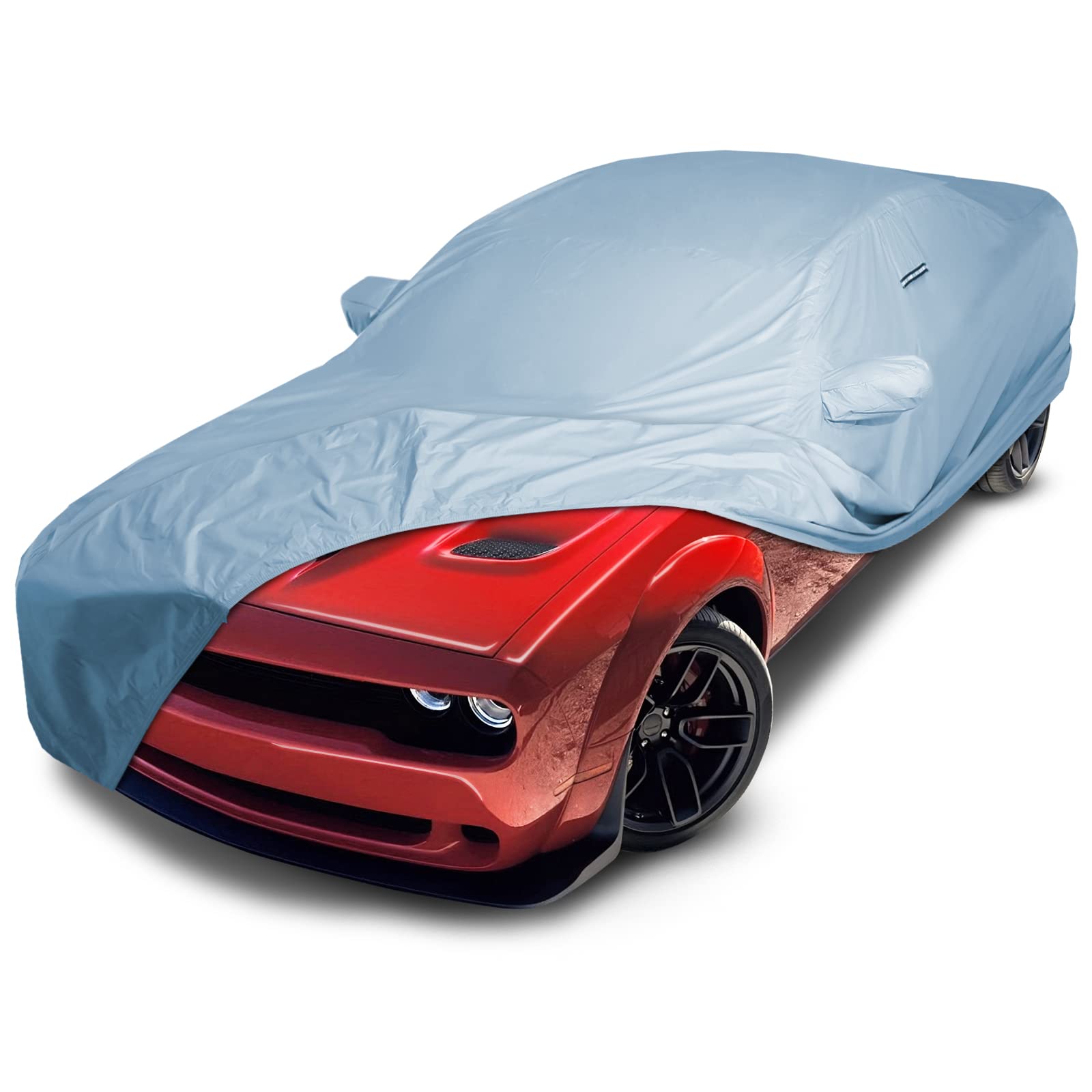 Icarcover Custom Car Cover For 2008-2024 Dodge Challenger Sxt, Gt, Hellcat, Scat Pack, Se, R/T, Srt, Srt8, T/A Waterproof All We