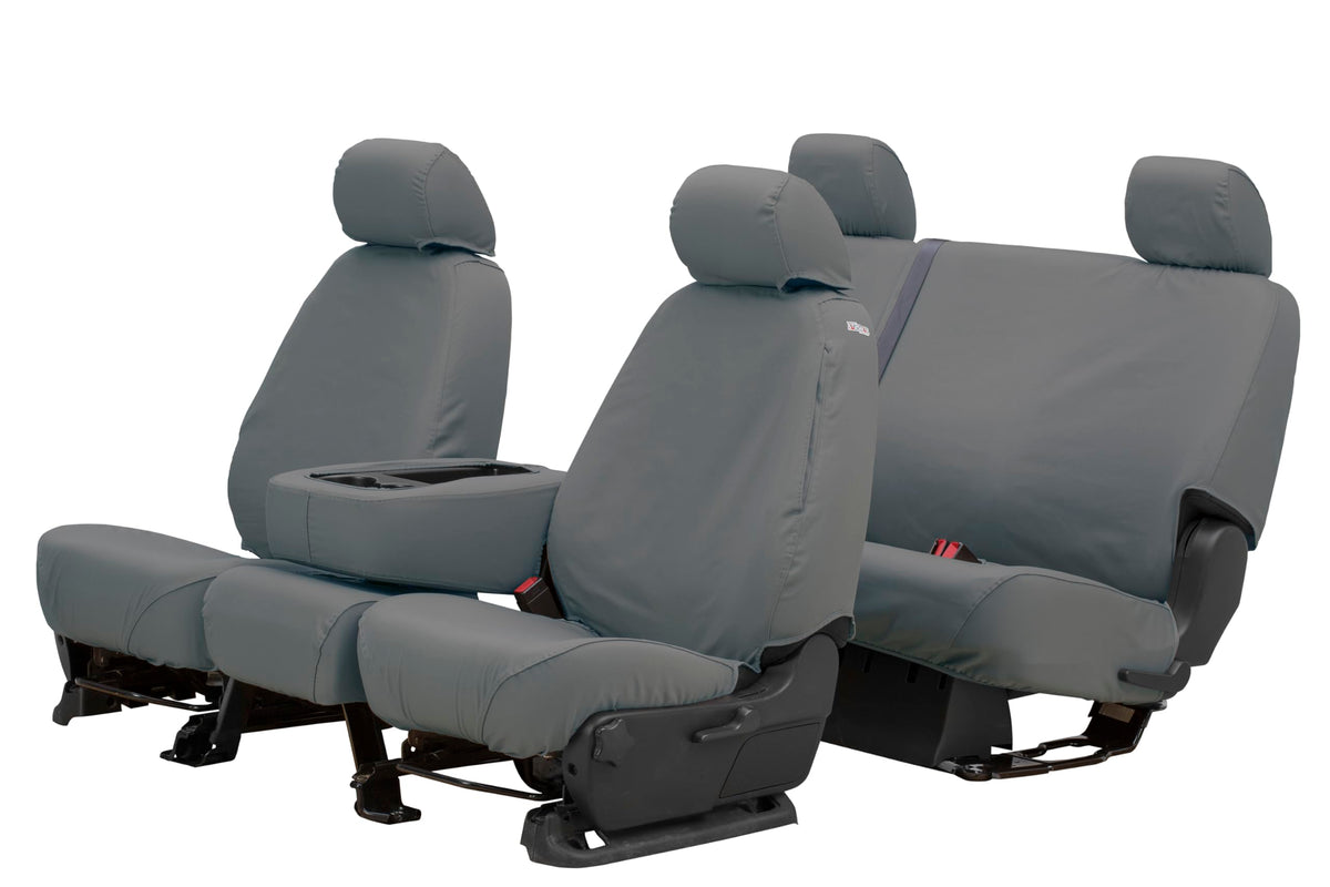 Covercraft Ss3419Pcgy Seatsaver Front Row Custom Fit Seat Cover For Select Ford F-150 Models - Polycotton (Grey)