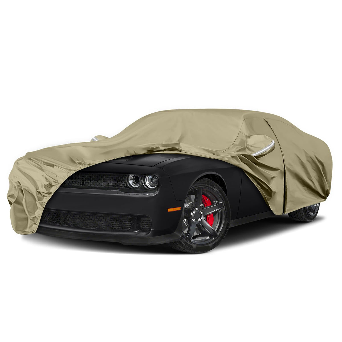Waterproof Car Covers Replace for 2008-2025 Dodge Challenger, Multilayer Heavy Duty with Cotton Liner All Weather Custom-fit Car