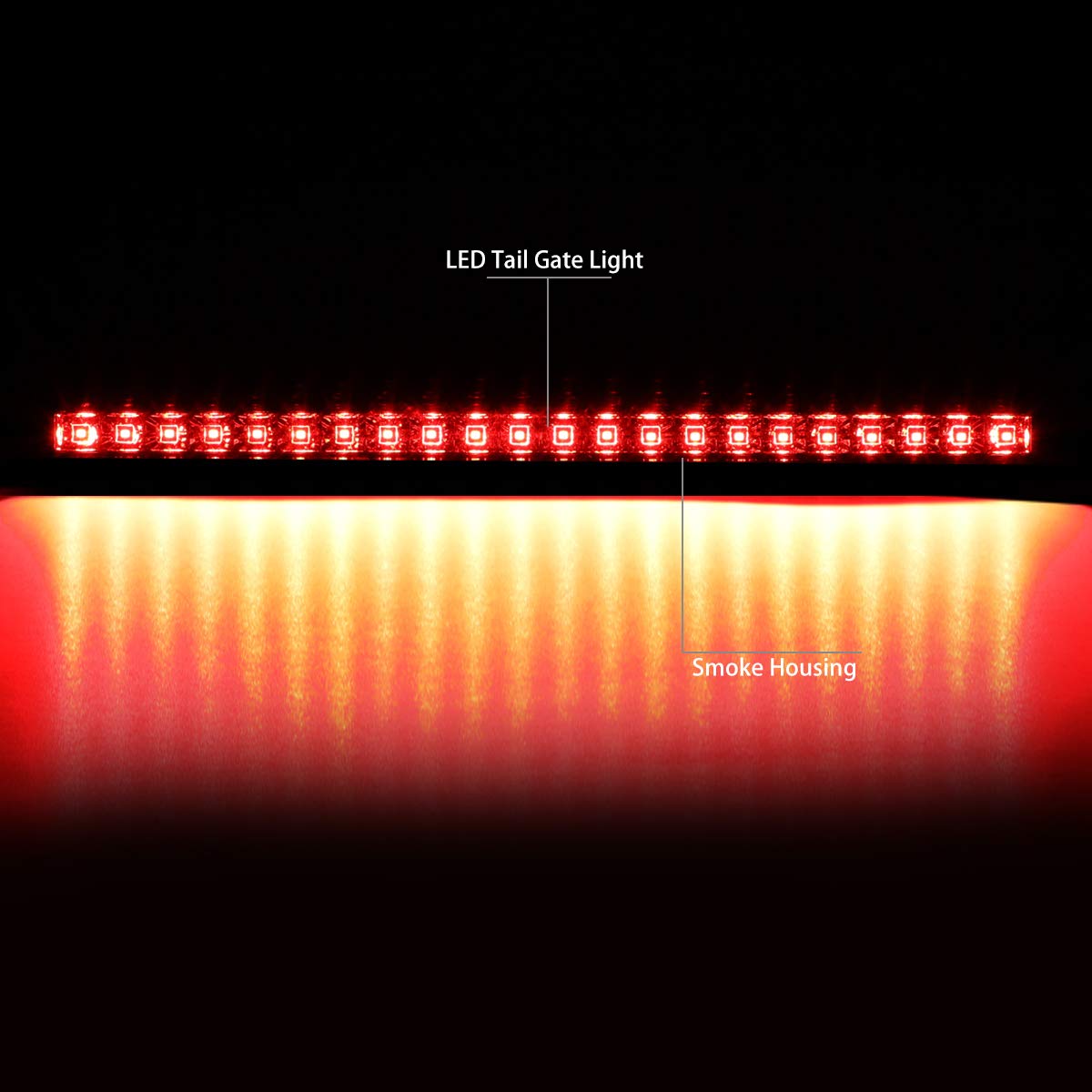 Dna Motoring Tgl-Dram03-Led-Sm Full Led Rear Center Tailgate Light Brake Lamp