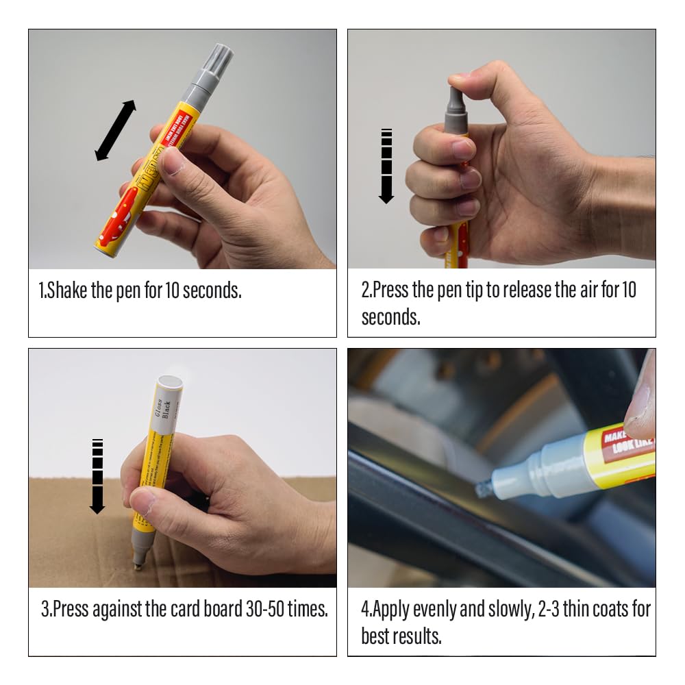 Smaphy Wheel Scratch Repair Kit, Silver Rim Touch Up Paint, Wheel Repair Kit Curb Rash Wheel Paint Rim Paint Pen For Wheel Repai