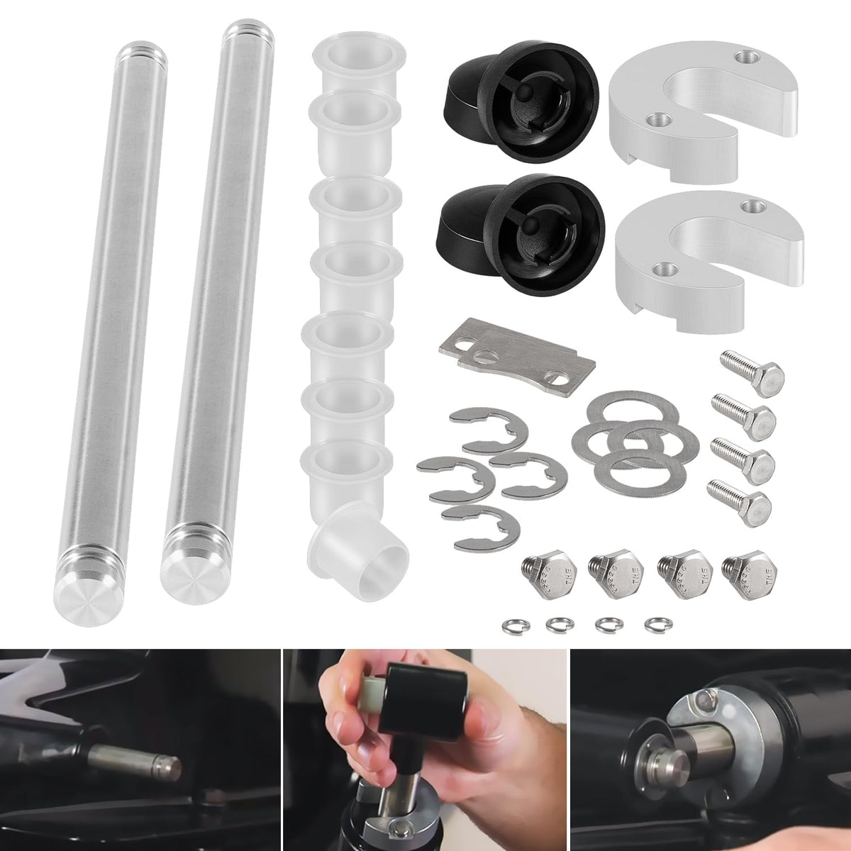 9B-116B Trim Cylinder Pin Cap Bushing Hardware Kit Fit for MerCruiser Alpha 1 Gen 2 Replaces for SEI Marine 9B-116 Mercruiser Al