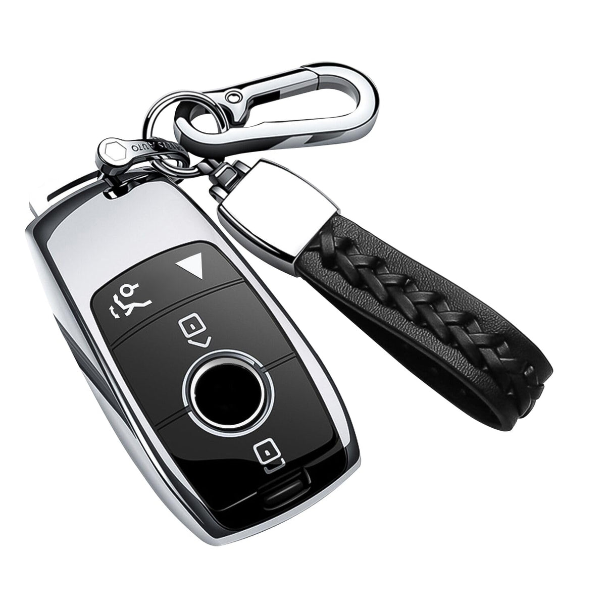 Compatible With Mercedes Benz Key Fob Cover With Keychain,Soft Tpu 360 Degree Protection Key Shell Case For 2019-2021 A-Class C-