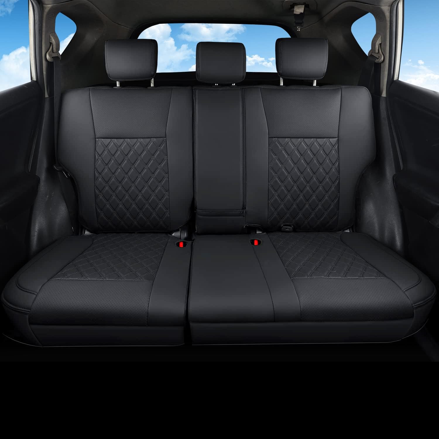 Giant Panda Pu Leather Car Seat Covers Full Set Custom Fit For Toyota Rav4 Limited Xle Se Platinum Adventure 2013 2014 2015 2016