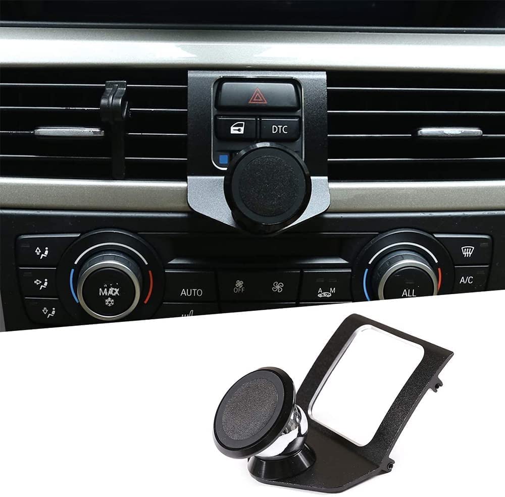 Llkuang 360-Degree Rotary Cell Phone Holder Mobile Phone Mount For Bmw 3 Series E90 E91 E92 E93 2005-2010 2011 2012(Aluminium Al