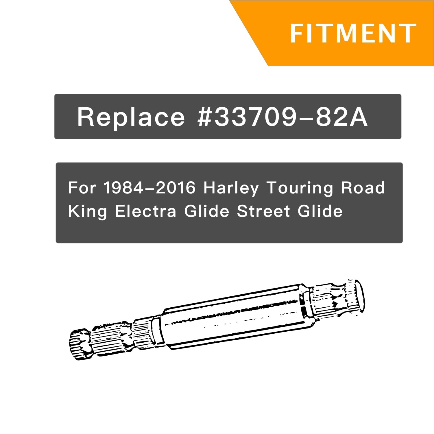 Aircmt 82-16 Steel Solid Inner Shifter Lever Shaft For Harley Touring Road King,Electra Glide,Street Glide,Flt,Flhx, Flhr,Flhx,Fltr (Replace 33709-82A) 1982-2016,Inner Shift Rod,Shift Lever Shaft