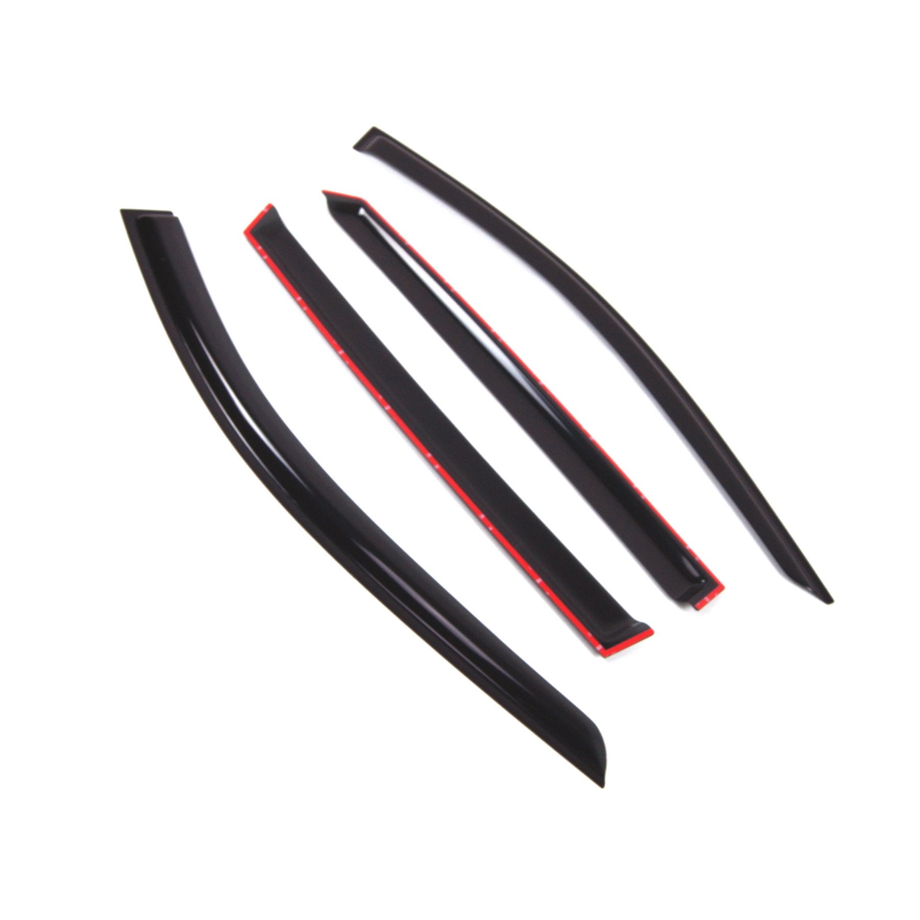 Tuningpros Outside Mount Window Vent Visors Rain Guards Compatible With Infiniti Qx60 2017-2018 | Side Window Wind Deflectors Ra