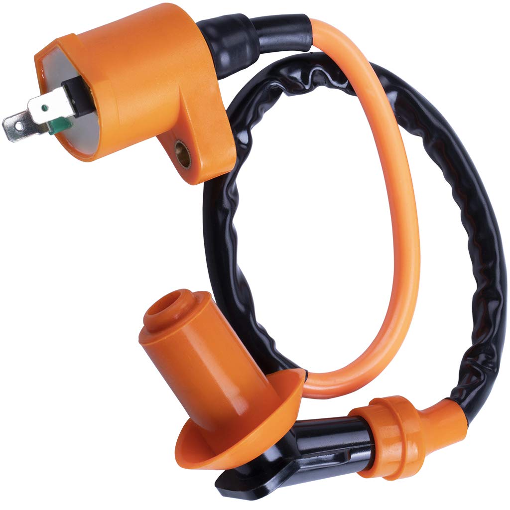 Cncmotok High Performance Racing Ignition Coil Electrode Spark Plug For Chinese 50Cc 125Cc 150Cc Gy6 Moped Scooter Atv Go Kart