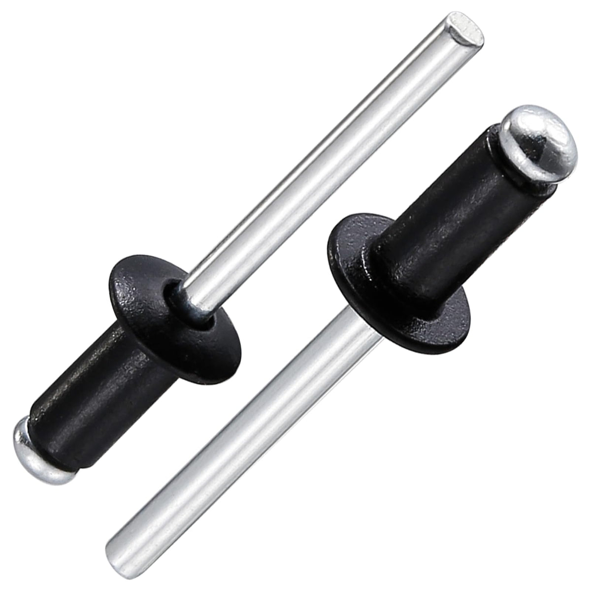 Wensilon (300Pcs) 3/16'X3/8' Black Aluminum Blind Pro Rivets,Aluminum Grip And Steel Mandrel