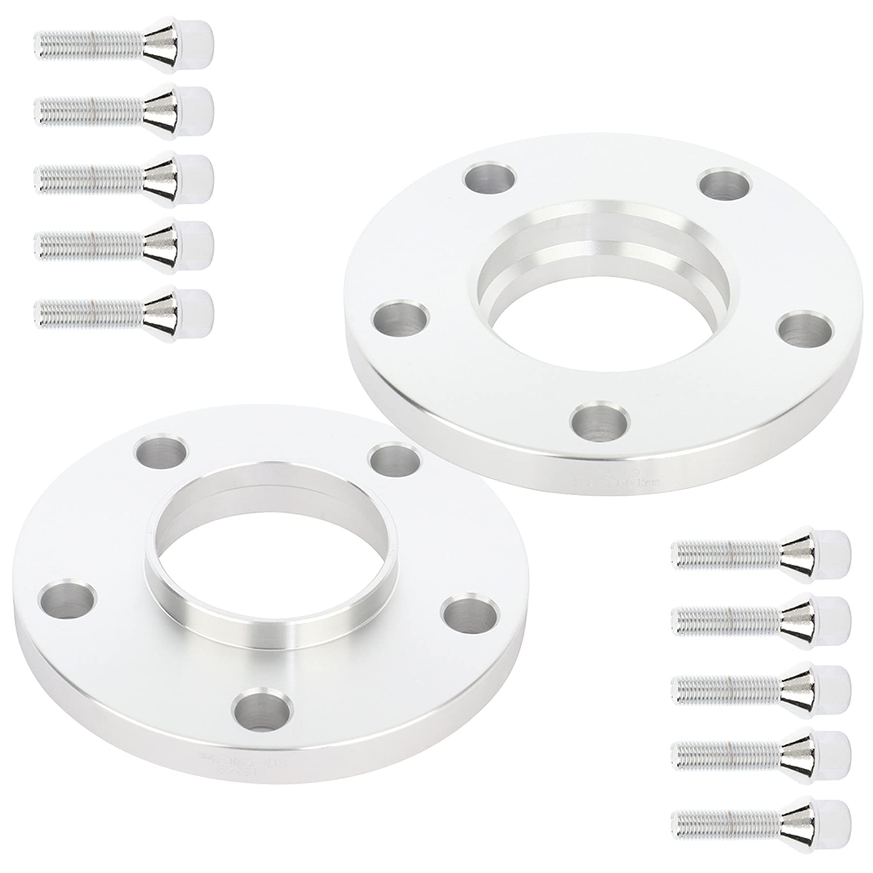 ECCPP 2PCS 15mm Hub Centric Wheel Spacers 5 Lug 5x120 to 5x120 with 12x1.5 Studs 72.56mm fits for 325i 325xi 328ci 328i E24 E63 