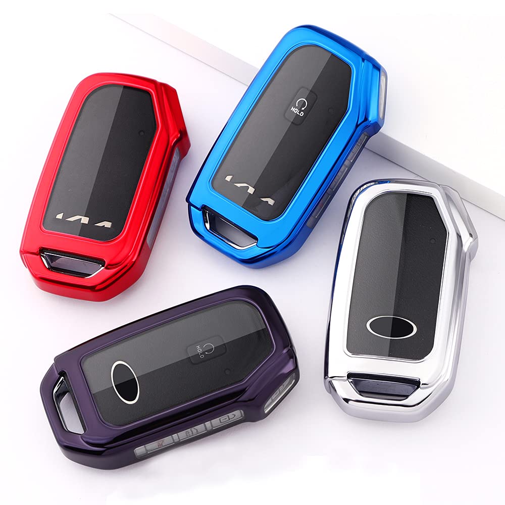 Horande Remote Soft Tpu Key Fob Cover Case Fit For 2020 2021 2022 Kia Ceed Cerato Forte Niro Seltos Sx Turbo Sorento Soul Tellur