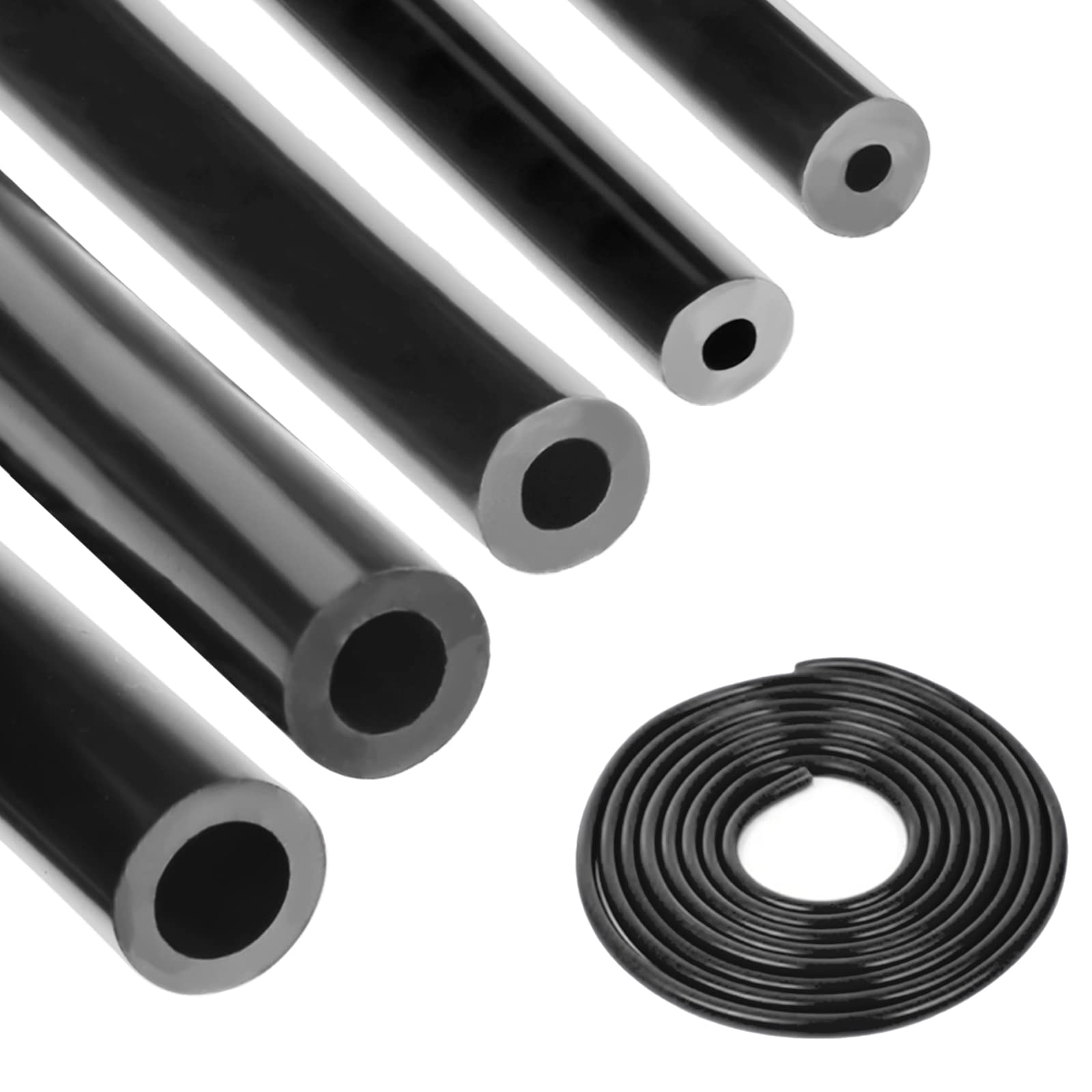 Vacuum Hose Automotive 10 Ft 5Pcs, 1/8'' 5/32'' 1/4'' 5/16'' 3/8'' Id High Performance 130Psi, Vacuum Lines Automotive, Silicone