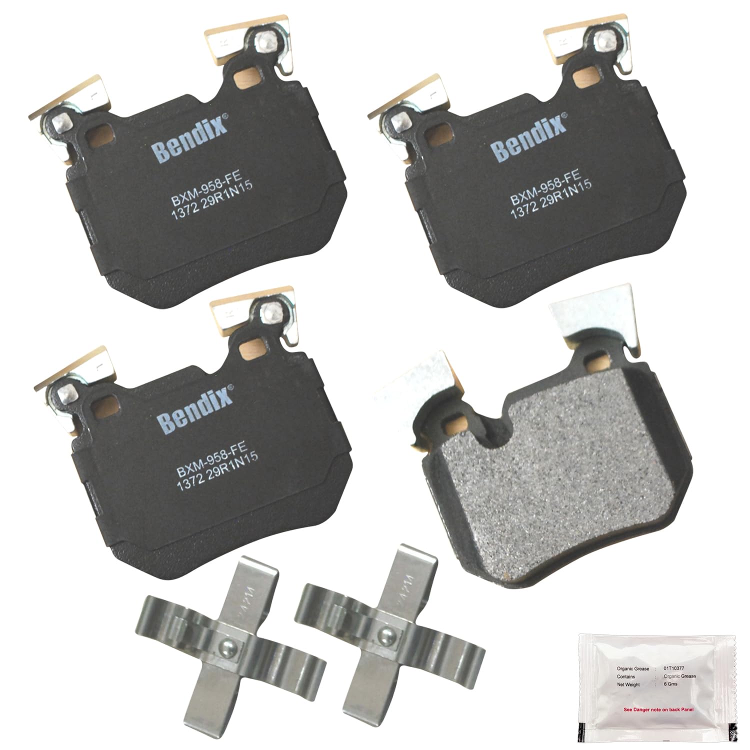 Bendix Priority1 Cfm1372 Semi-Metallic Rear Brake Pads For Bmw 135I 2013-2008, 135Is 2013