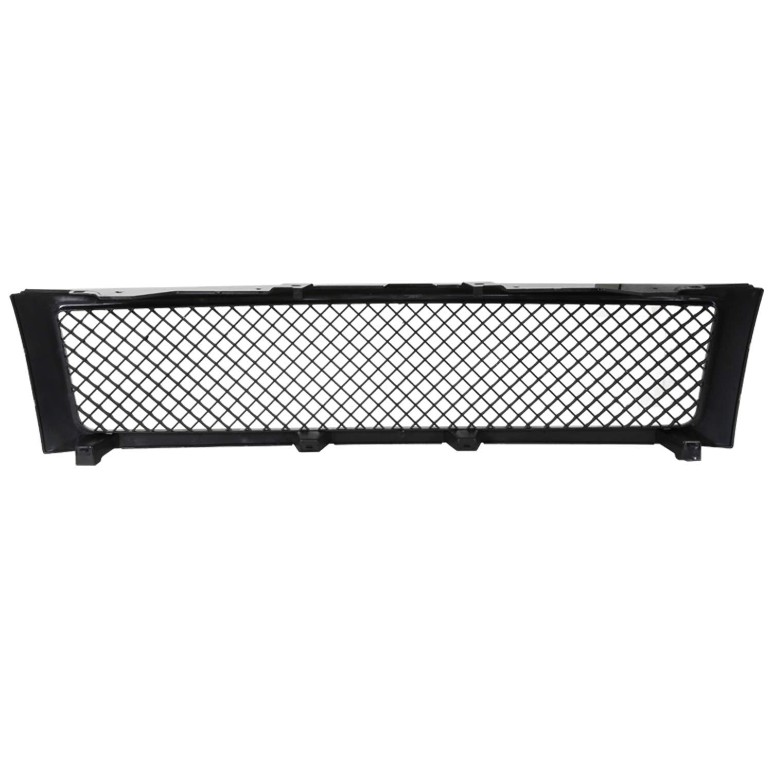 Spec-D Tuning Mesh Abs Glossy Black Front Hood Grille 1Pc Compatible With 2007-2013 Chevy Silverado 1500