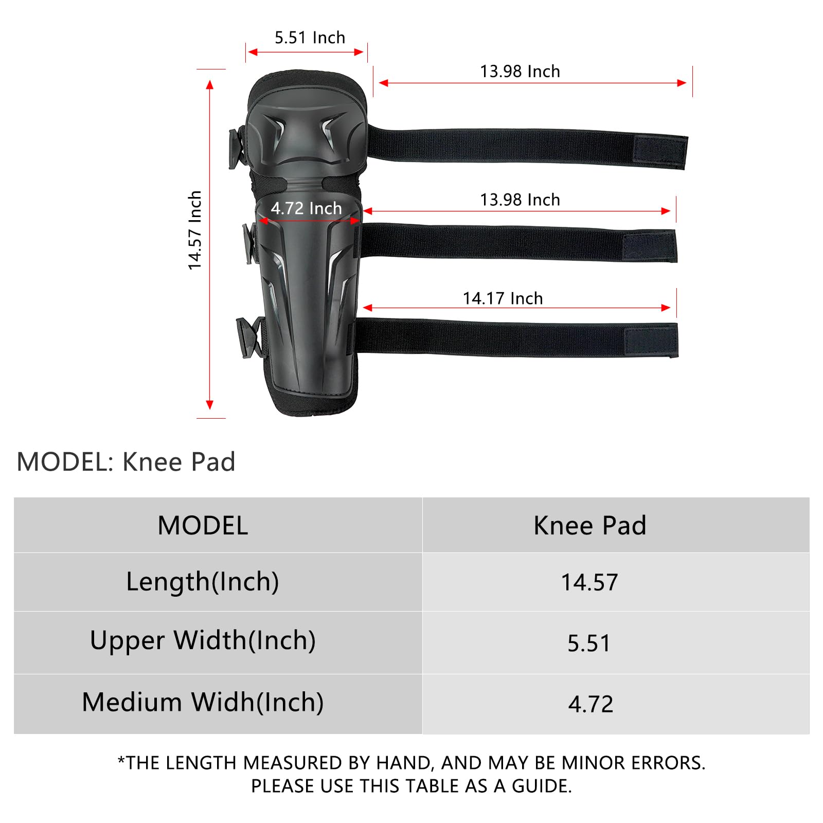 AIDY-PRO Motocross Knee Pads Motorcycle Knee Guards for Men, Adjustable Motocross Knee and Shin Guards, Crashproof Motorcycle Le