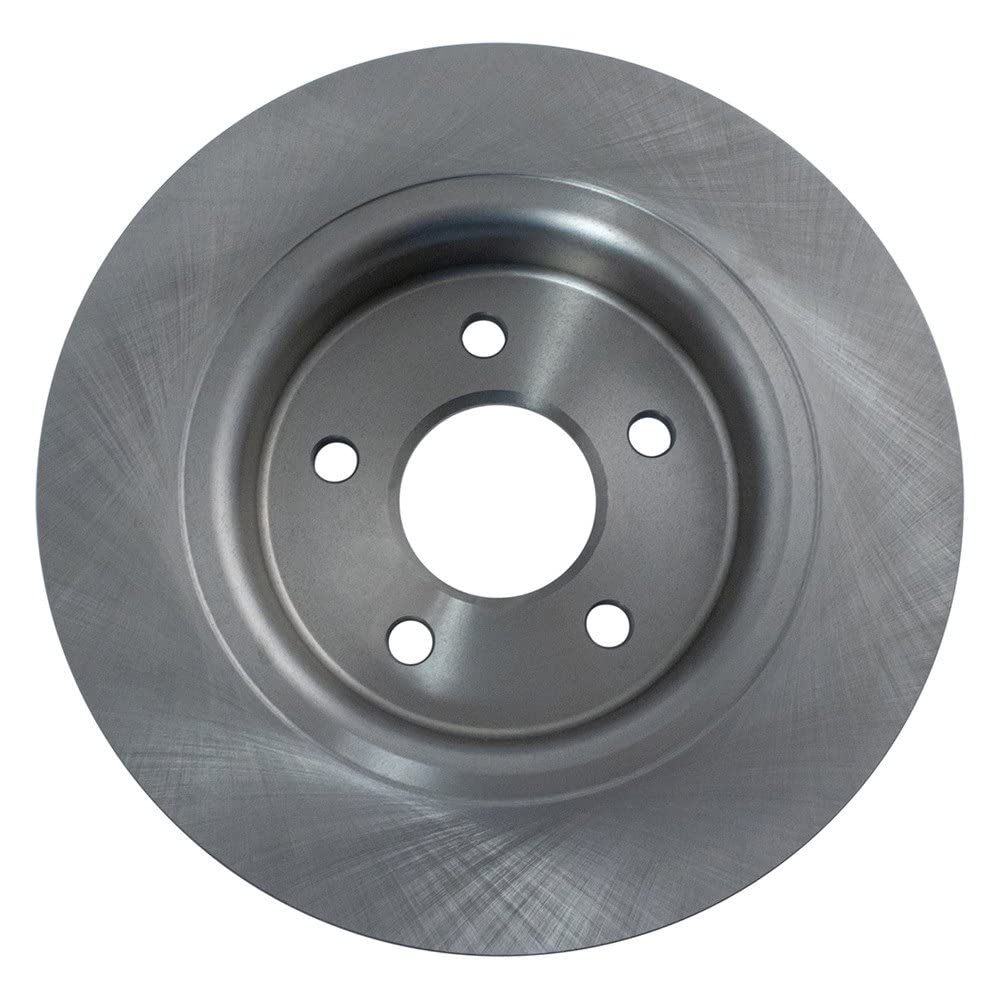 Trq Rear Brake Rotors Set Solid Compatible With 2008-2013 Volvo C30 2006-2013 C70 2005-2011 S40 V50