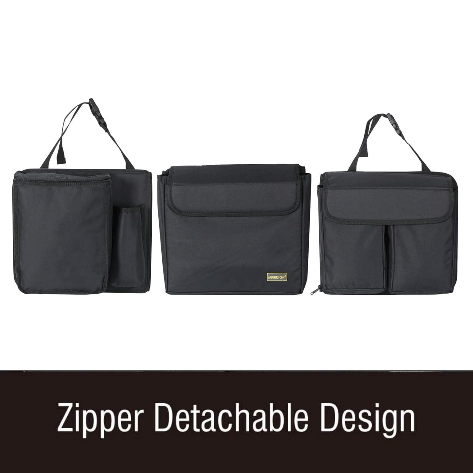 Marksign Deluxe Car Trunk Organizer, Detachable Backseat Hanging Organizer Storage Modules With Built-In Cooler For Car Small Su