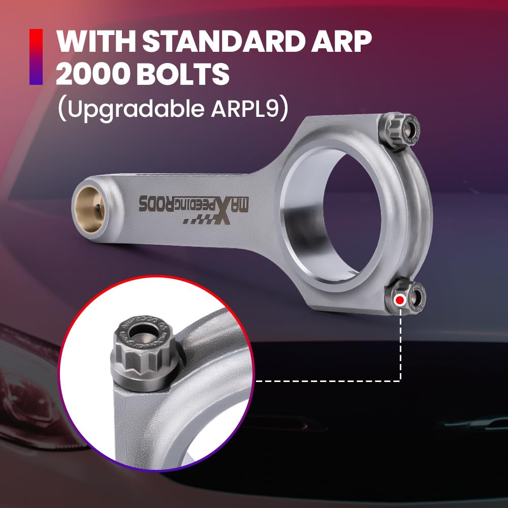 Maxpeedingrods Connecting Rods 133Mm For Mazda Mx5 1.6 16V Miata 1.8L With 5/16' Arp 2000 Bolts
