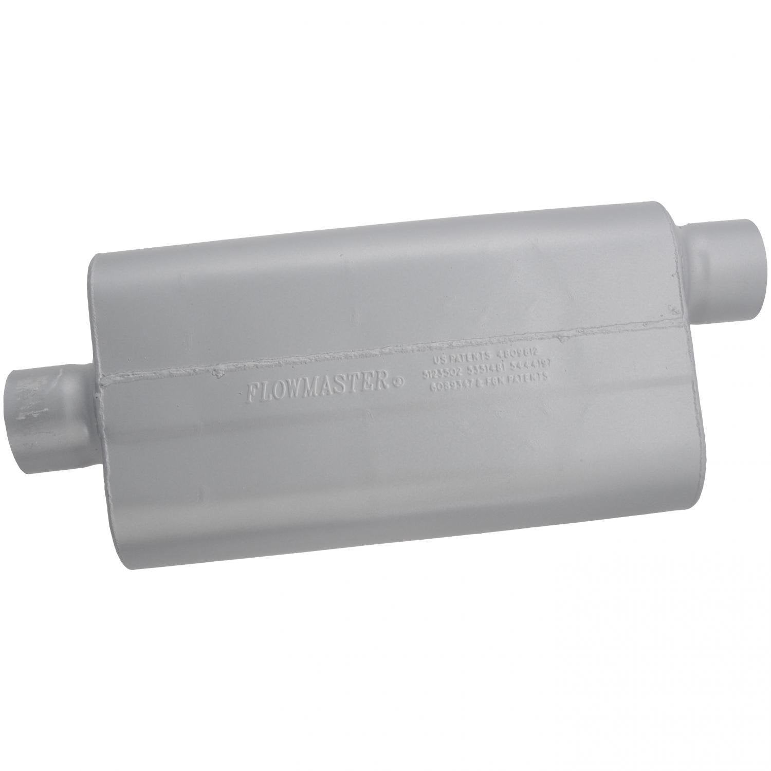 Flowmaster 943052 50 Delta Flow Muffler - 3.00 Center In / 3.00 Offset Out - Moderate Sound