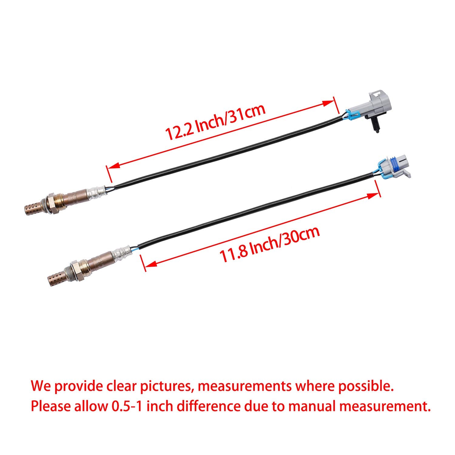 O2 Oxygen Sensor Upstream Downstream 4Pcs Compatible With Silverado Tahoe Suburban & More Replaces# 234-4668, 234-4256
