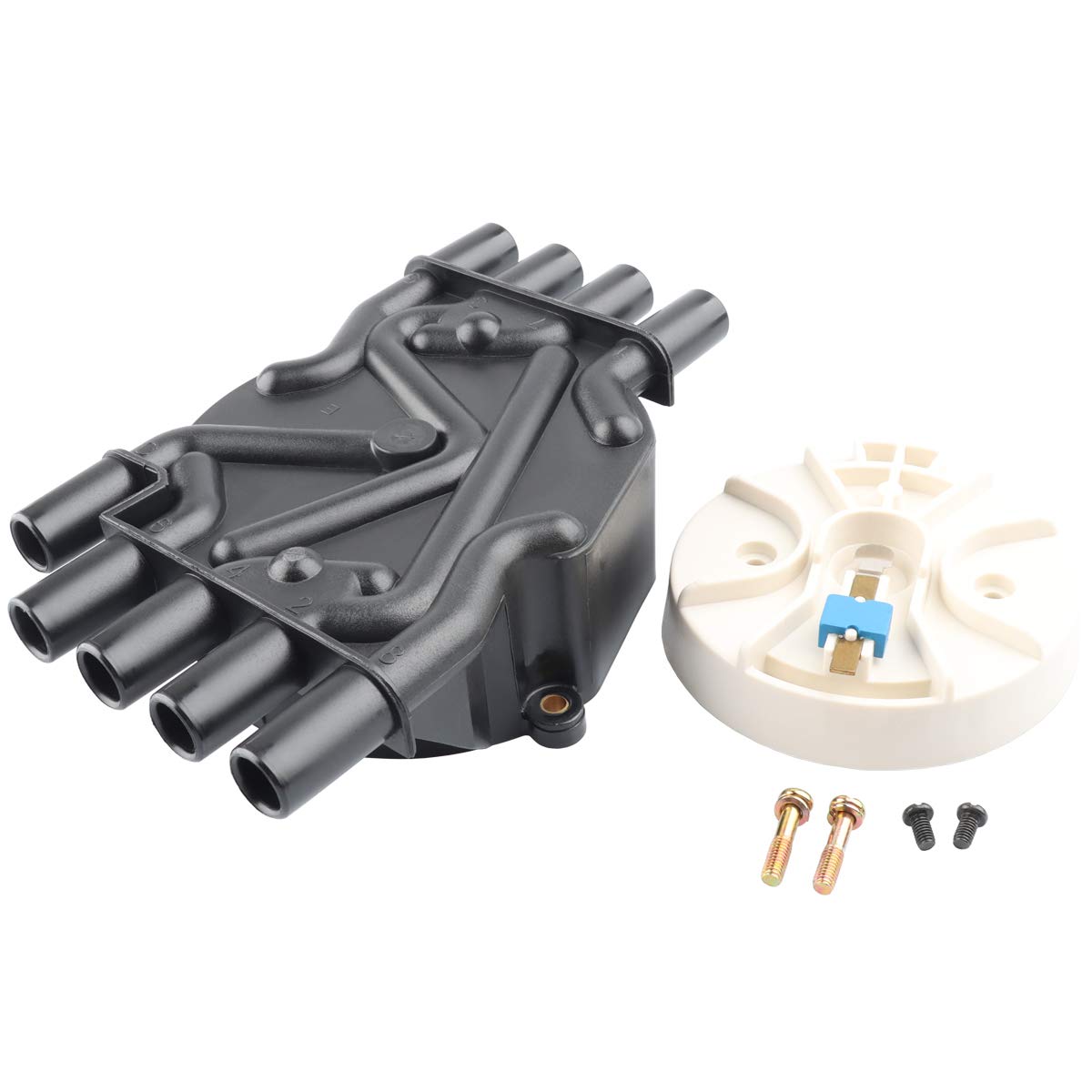 Ignition Distributor Cap And Rotor Kit, Replace D329A 10452459 Compatible With Chevy Gmc 5.0 5.7 Vortec 305 350 454-1996-1999 C1