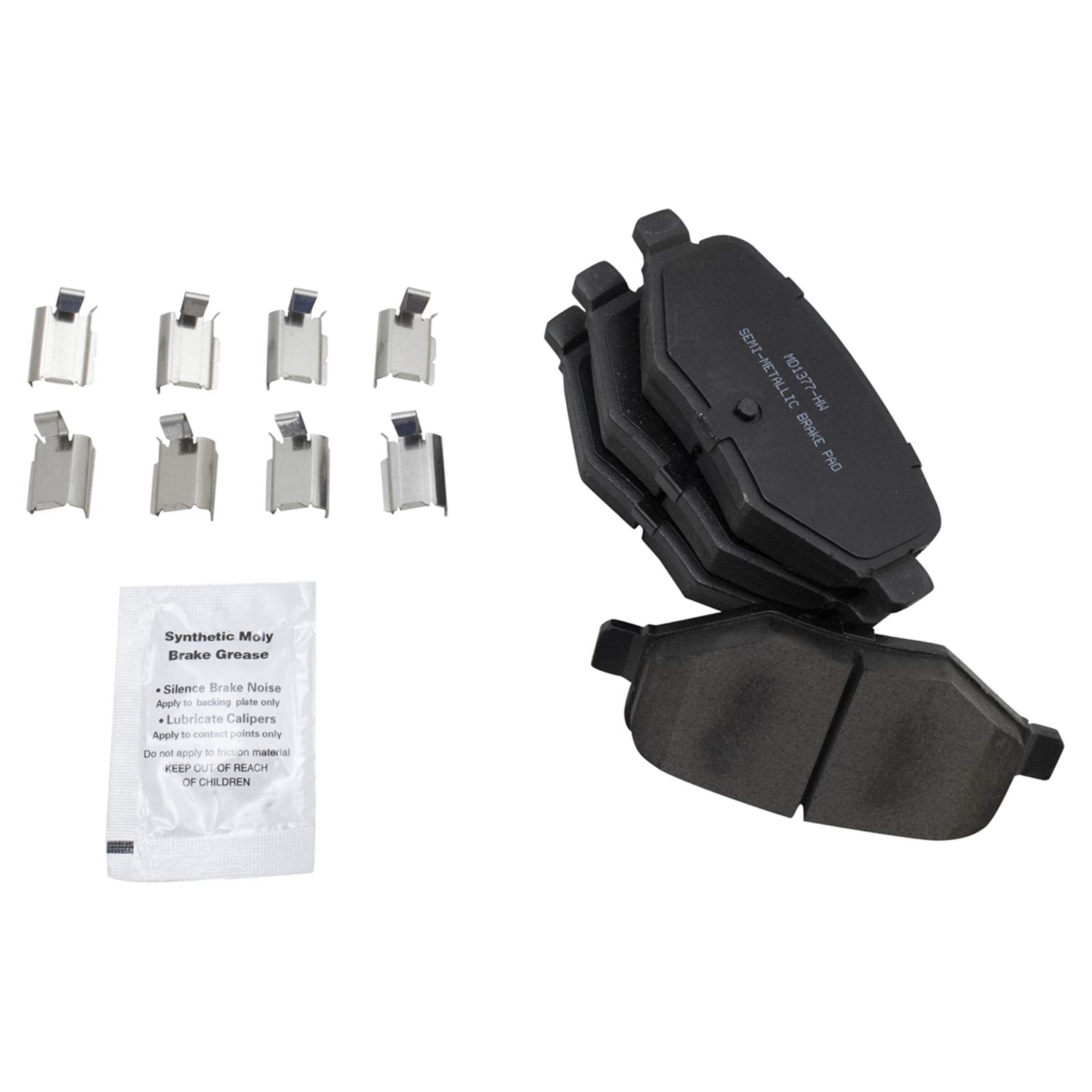 Trq Rear Brake Pad & Rotor Kit Brake Pads Brake Rotor Semi-Metallic Compatible With 2011-2014 Ford Edge 2011-2019 Explorer 2009-