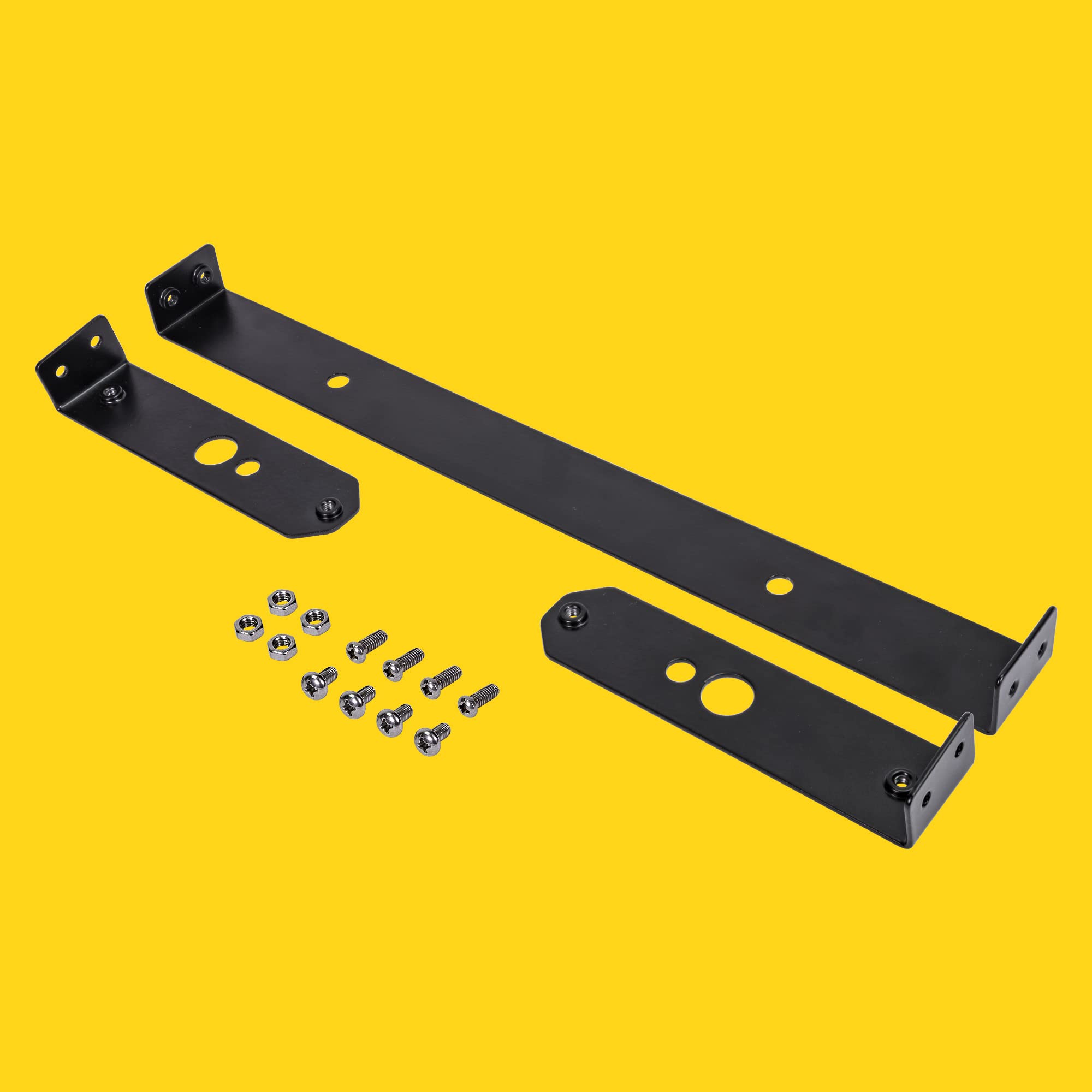 Horizontal License Plate Mounting Bracket for LAMPHUS PlanarFlash Lighthead [Rust Resistant] [Powder Coated] [Installs Easily] -