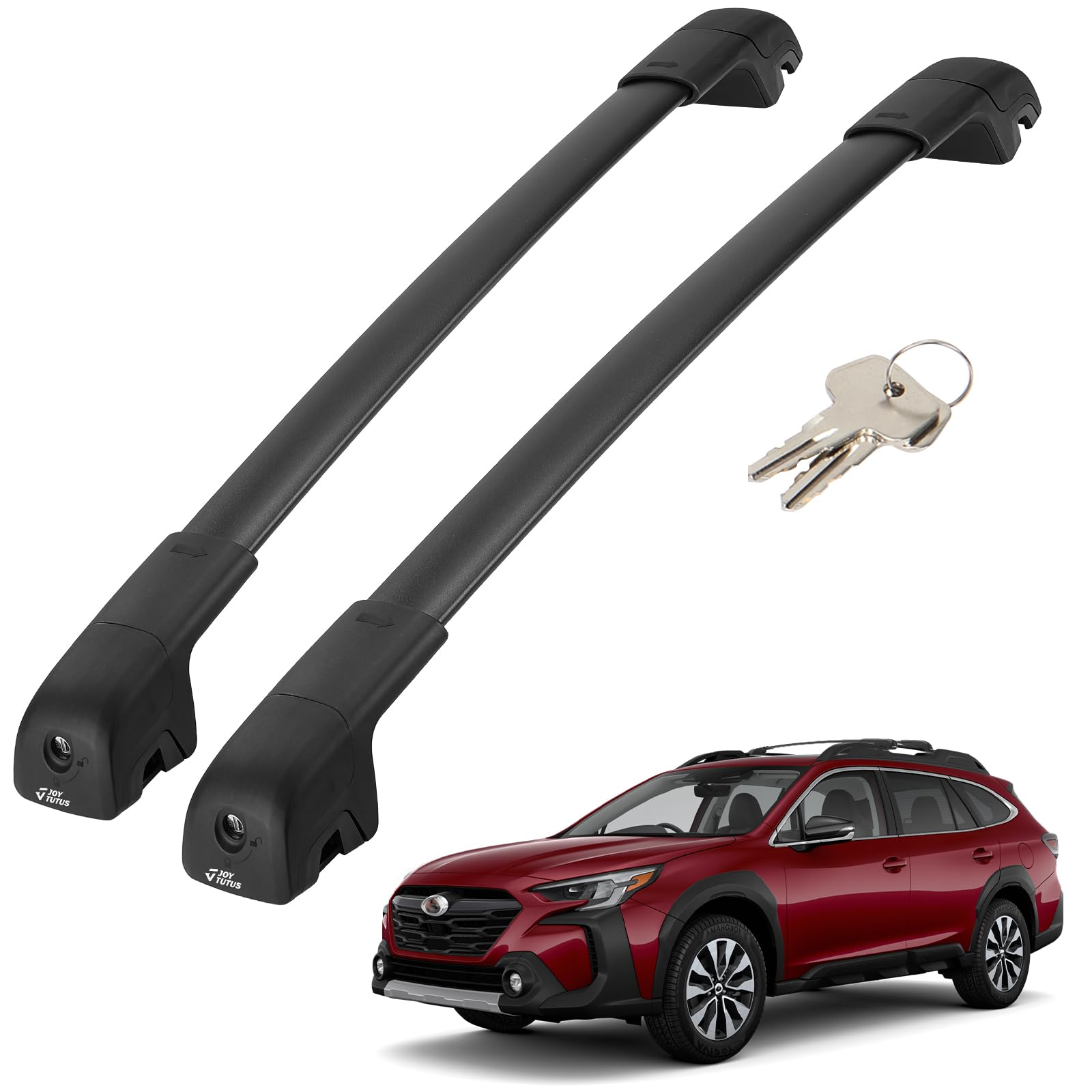 JOYTUTUS Car Roof Rack Cross Bars Compatible with Subaru Outback Wilderness 2022-2025 with Lock (Only Fit Wilderness),220LB Alum
